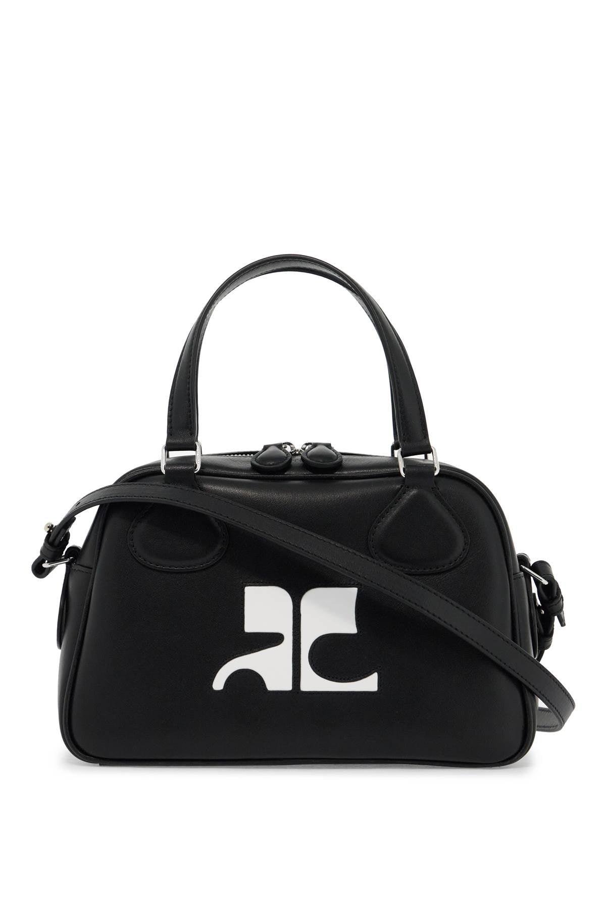 COURREGÈS Reedition Leather Bowling Handbag - Mini Style