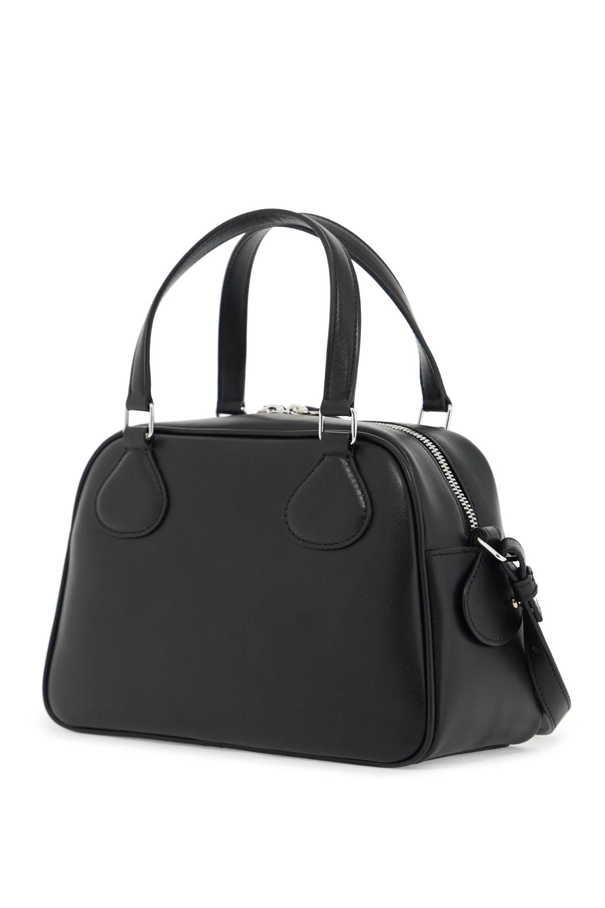 COURREGÈS Leather Bowling Handbag