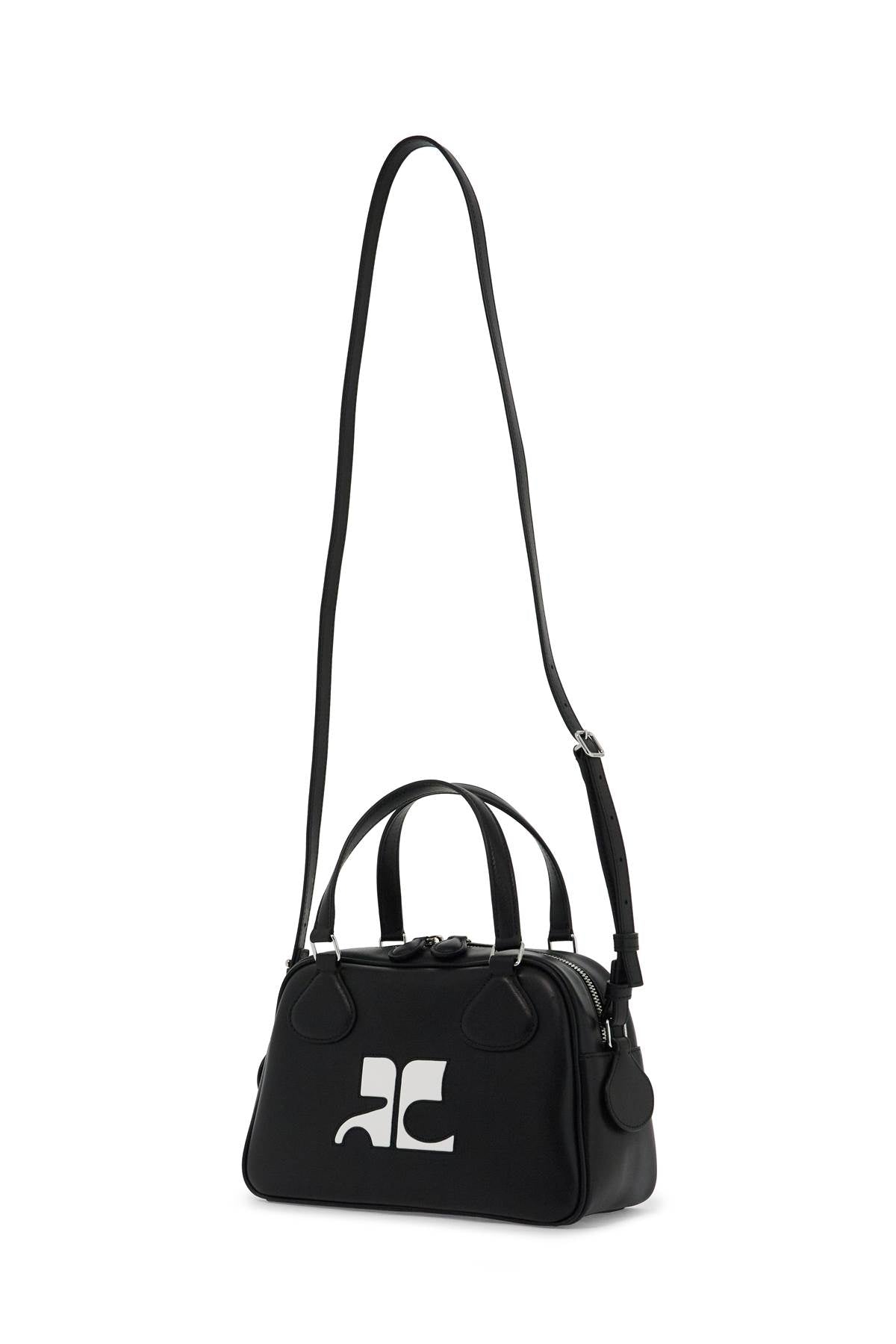 COURREGÈS Leather Bowling Handbag