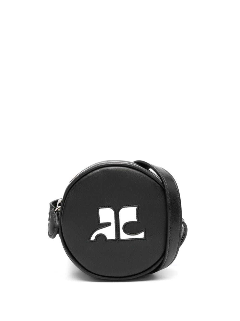 COURREGÈS Mini Leather Circle Handbag