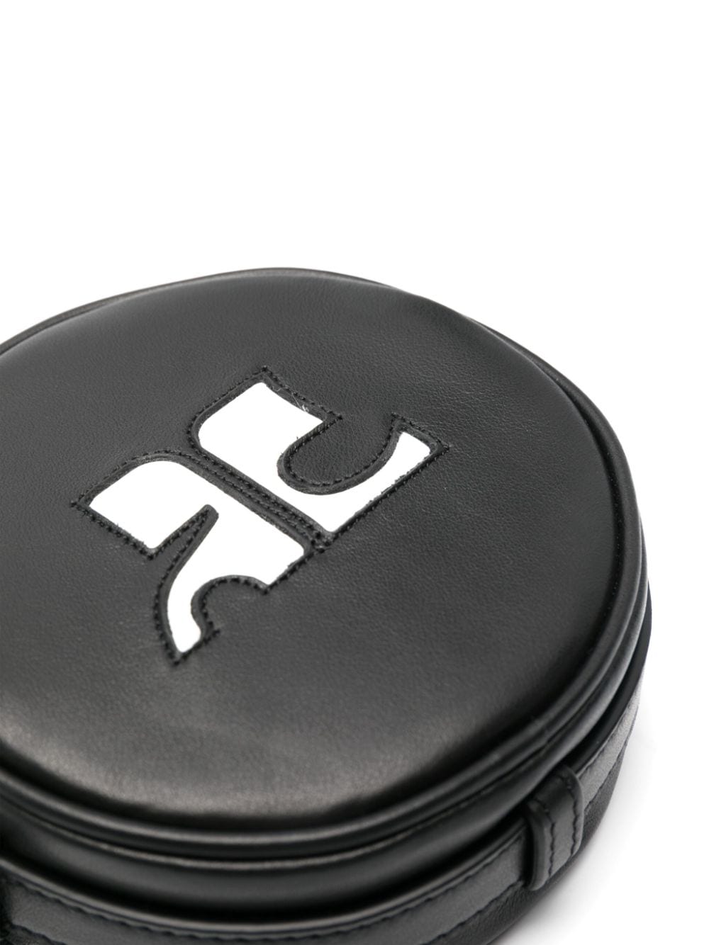 COURREGÈS Mini Leather Circle Handbag