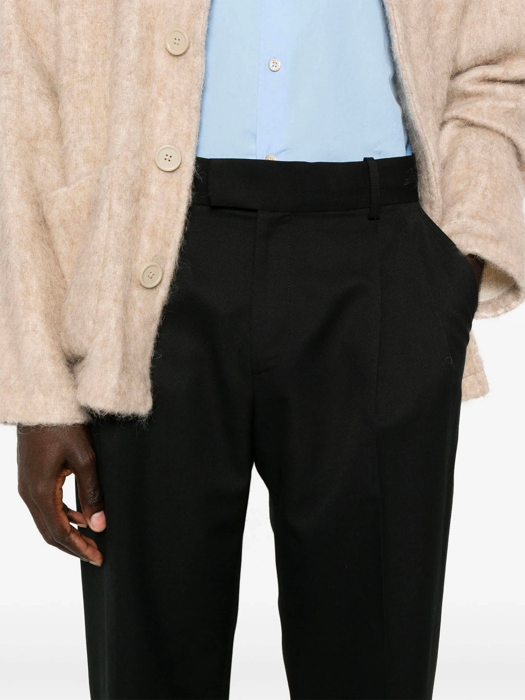 DRÔLE DE MONSIEUR Logo-Embroidered Trousers - Size M