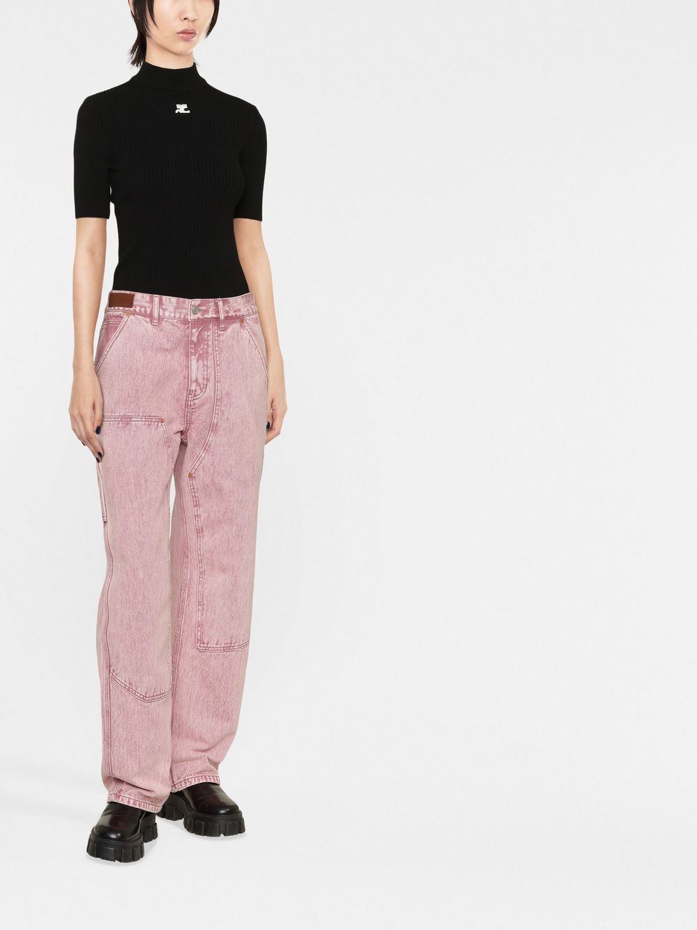 COURREGÈS Logo Knit Top for Women - Fall/Winter 2025