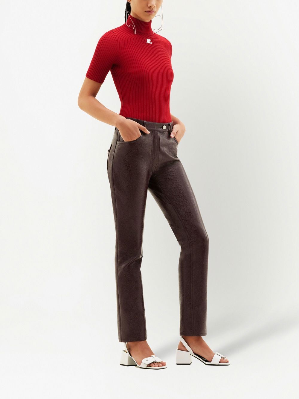 COURREGÈS Slim Fit Knit T-Shirt XS