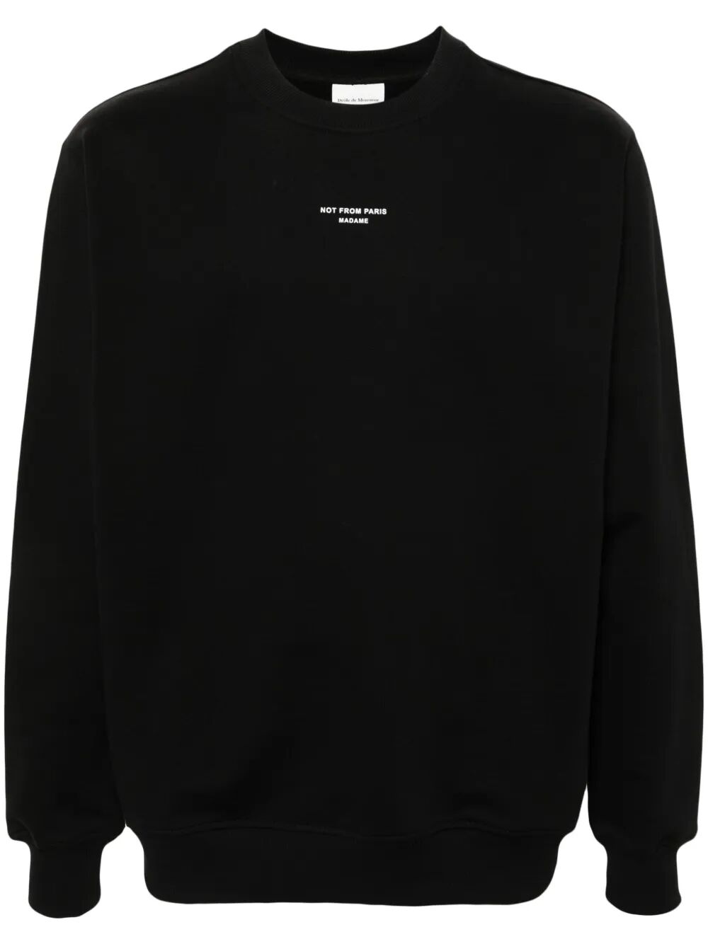 DRÔLE DE MONSIEUR Classic Slogan Round Neck Sweatshirt for Men