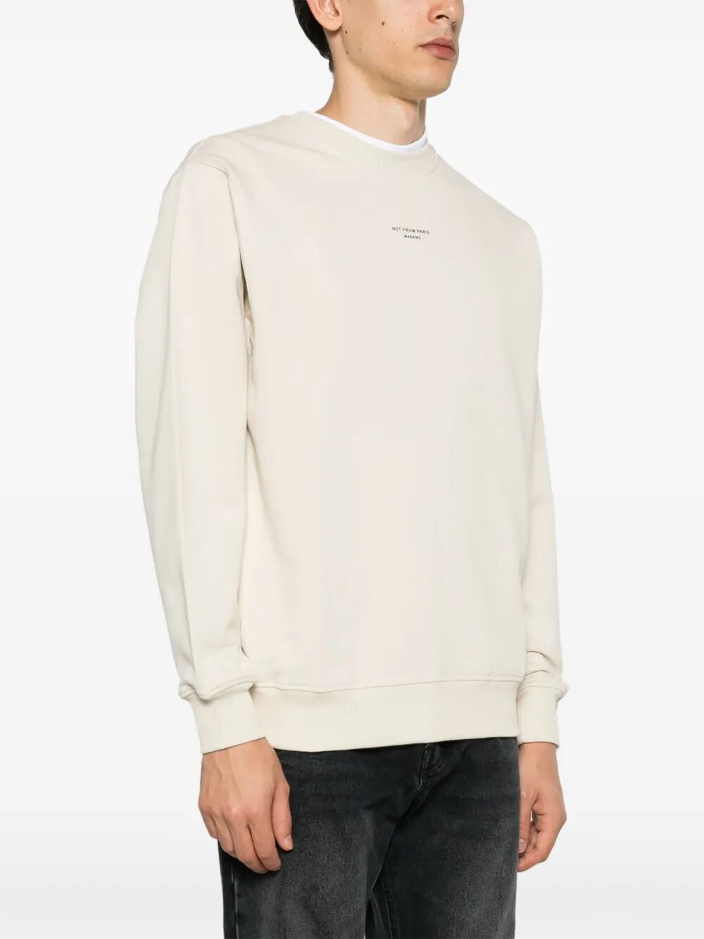 DRÔLE DE MONSIEUR Classic Round Neck Sweatshirt for Men