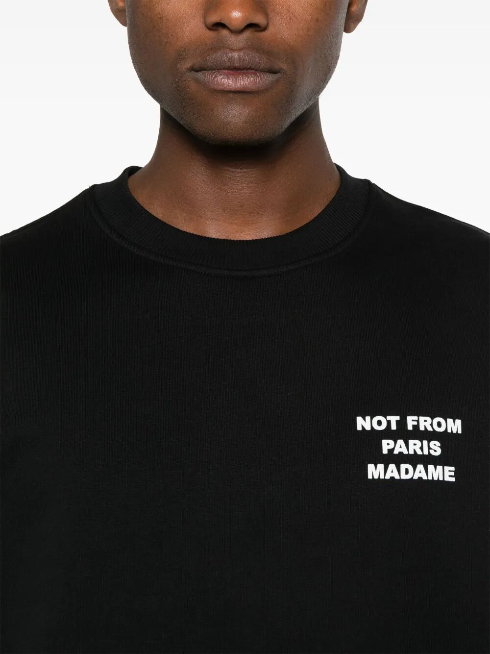 DRÔLE DE MONSIEUR Round Neck Slogan Sweatshirt for Men - FW25