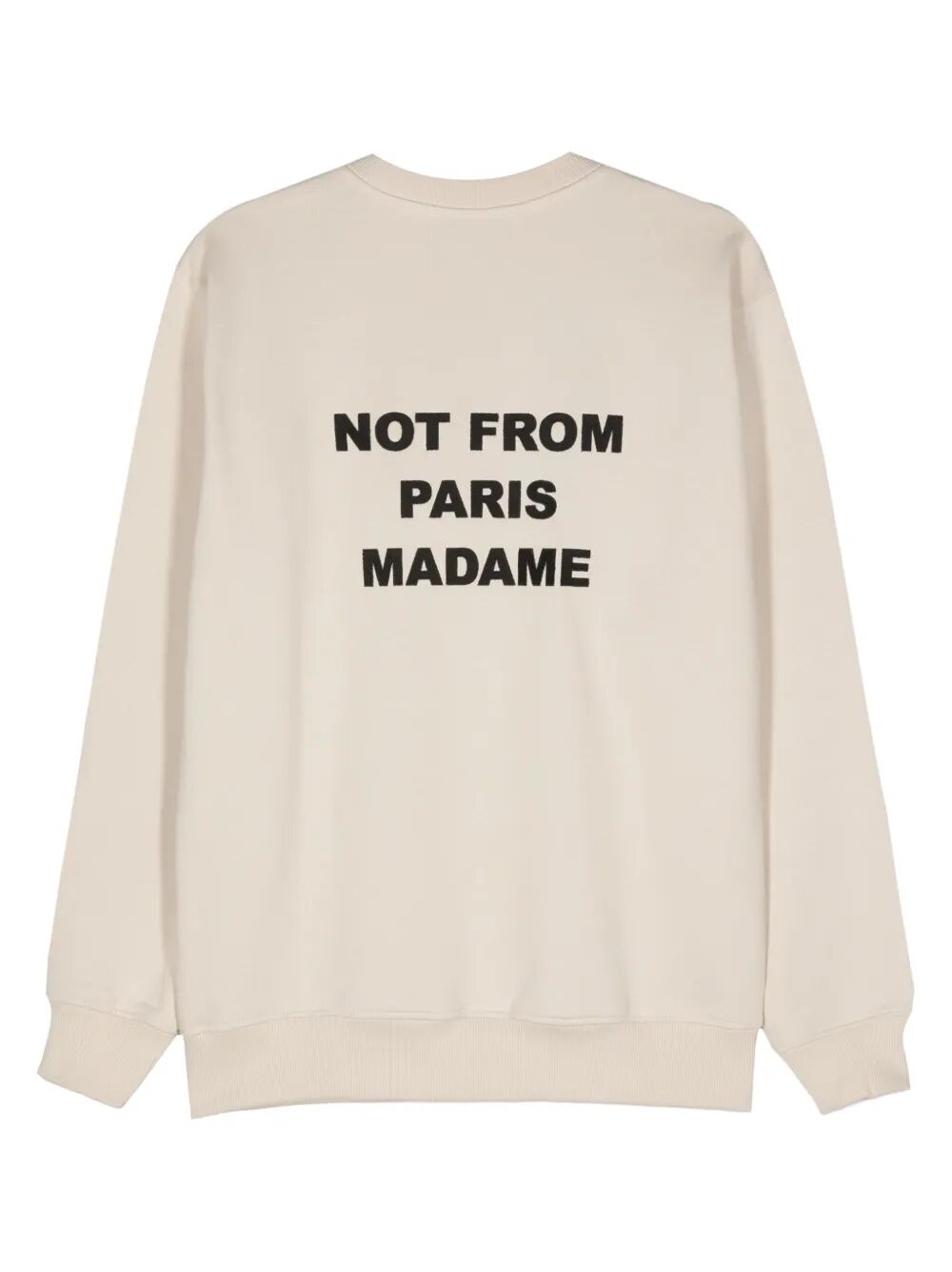 DRÔLE DE MONSIEUR Men's Round Neck Slogan Sweatshirt