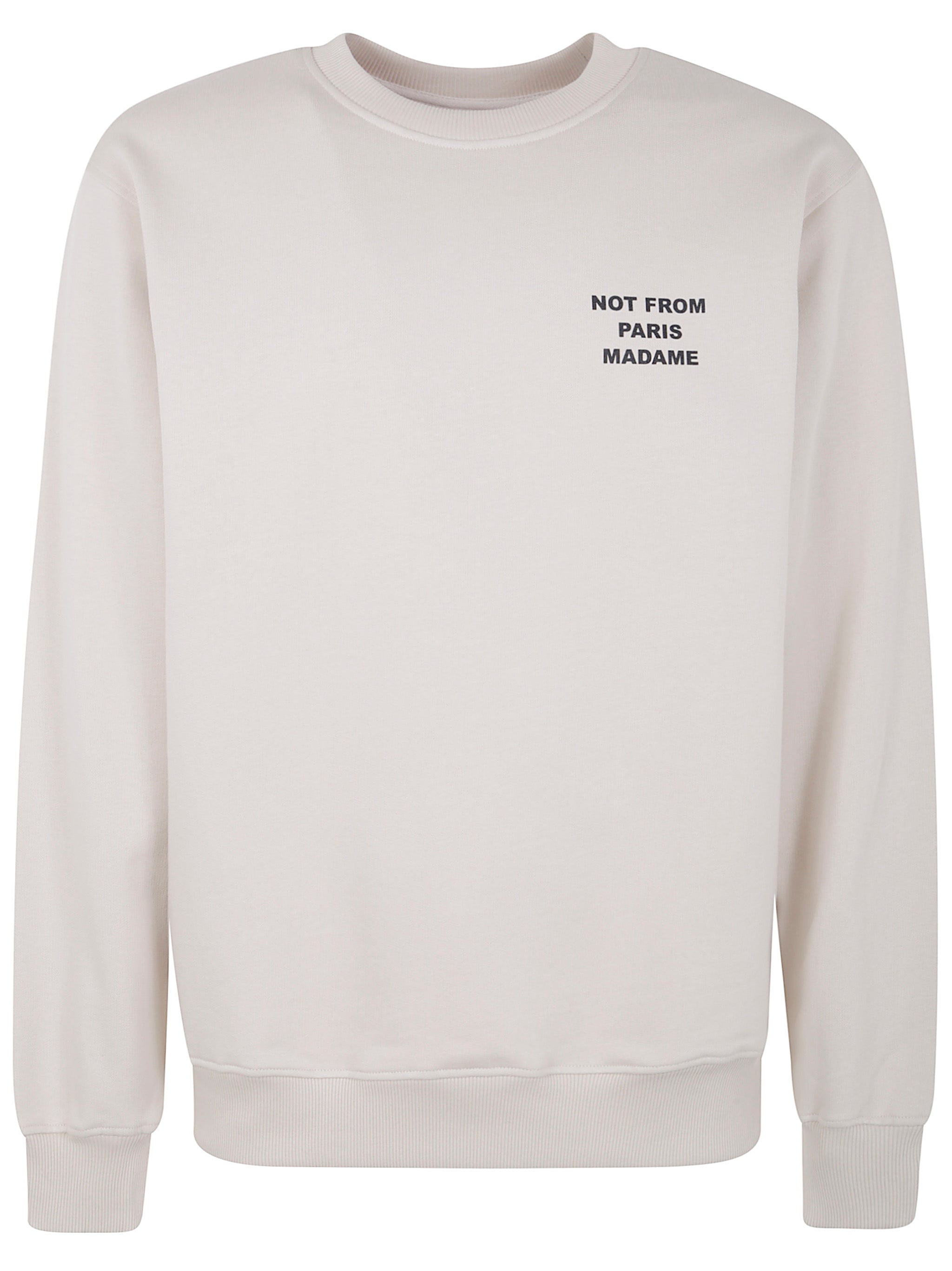 DRÔLE DE MONSIEUR Men's Round Neck Slogan Sweatshirt