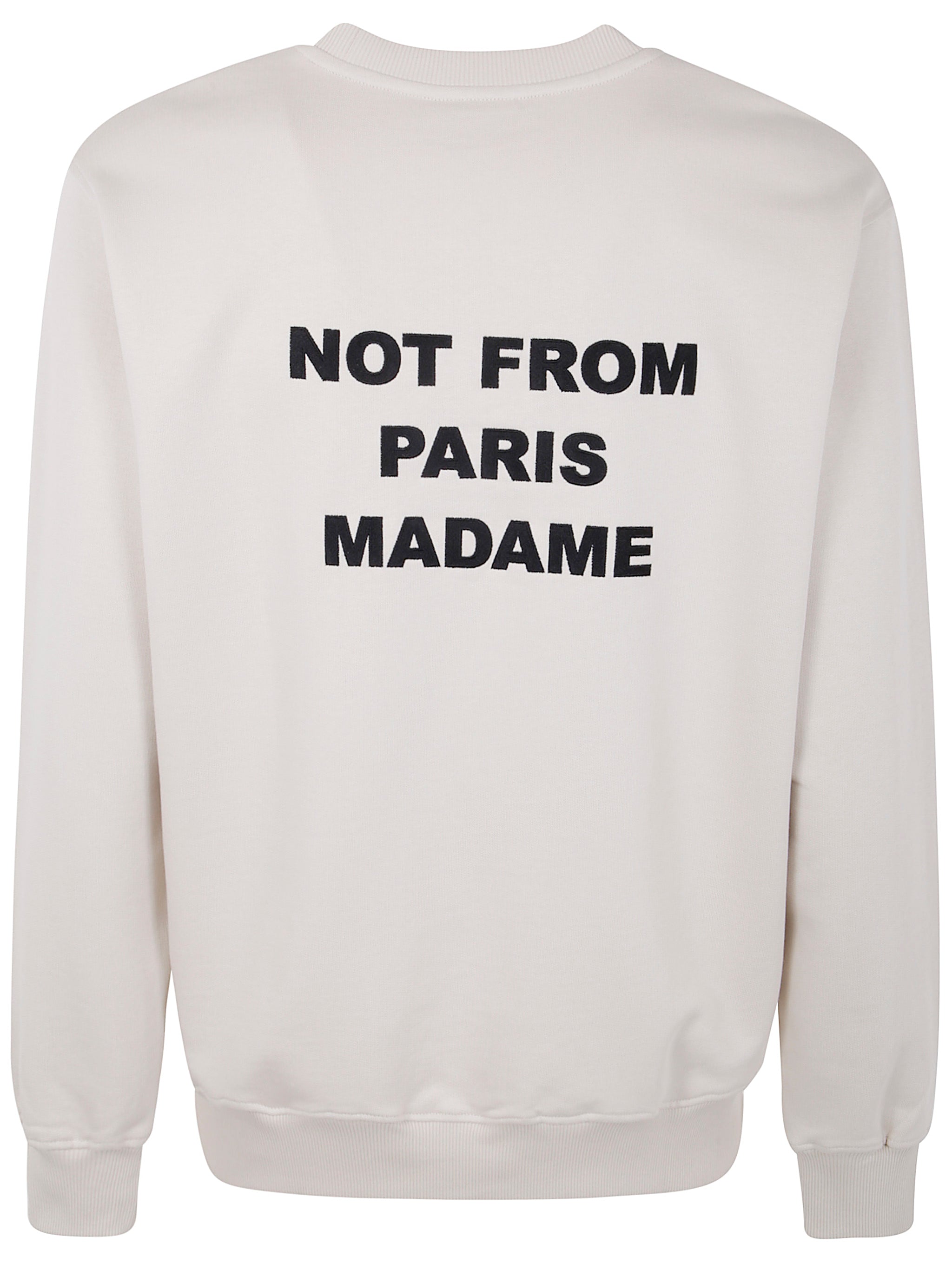 DRÔLE DE MONSIEUR Men's Round Neck Slogan Sweatshirt
