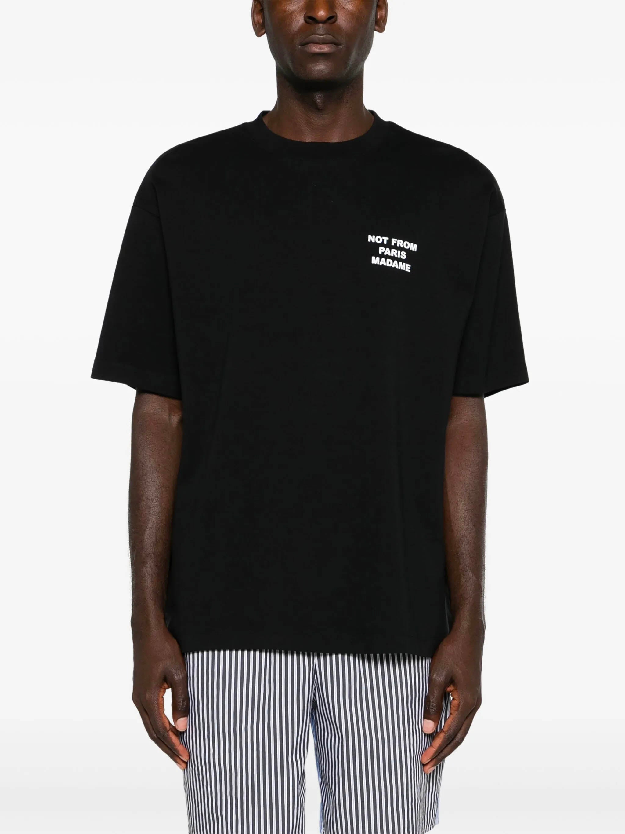 DRÔLE DE MONSIEUR Slogan Regular Fit T-Shirt - Size M