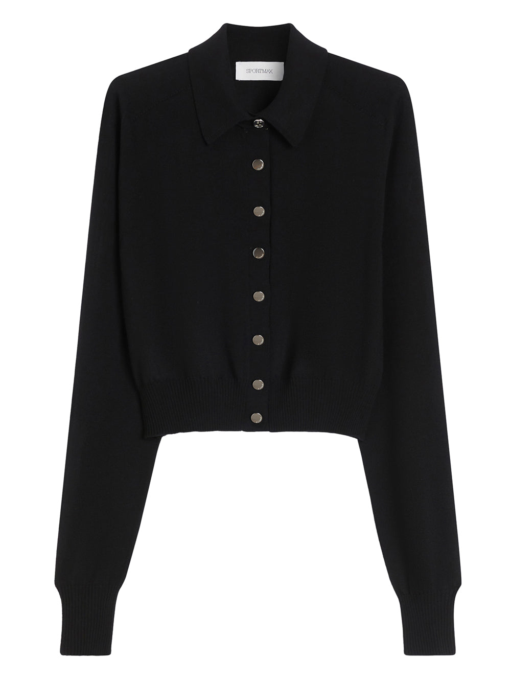 MAX MARA SPORTMAX Soft Fit Wool Cropped Cardigan
