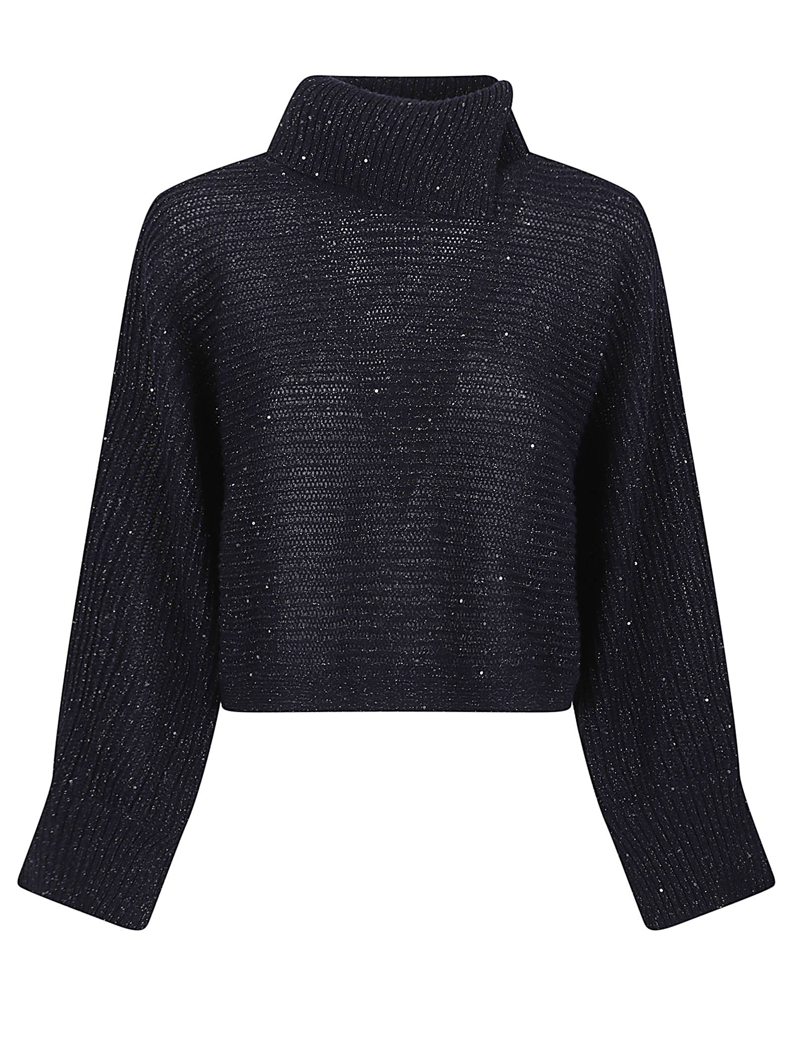 PESERICO Elegant Wool and Cashmere Sweater - Size INCHIOSTRO