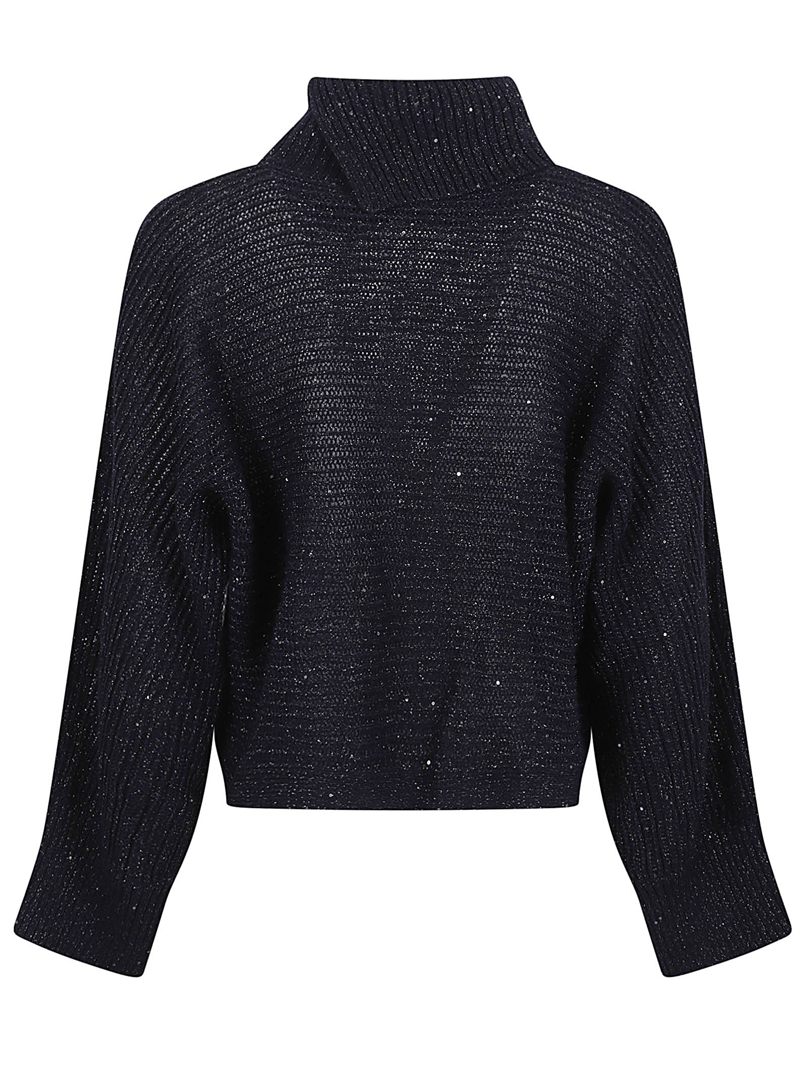 PESERICO Elegant Wool and Cashmere Sweater - Size INCHIOSTRO