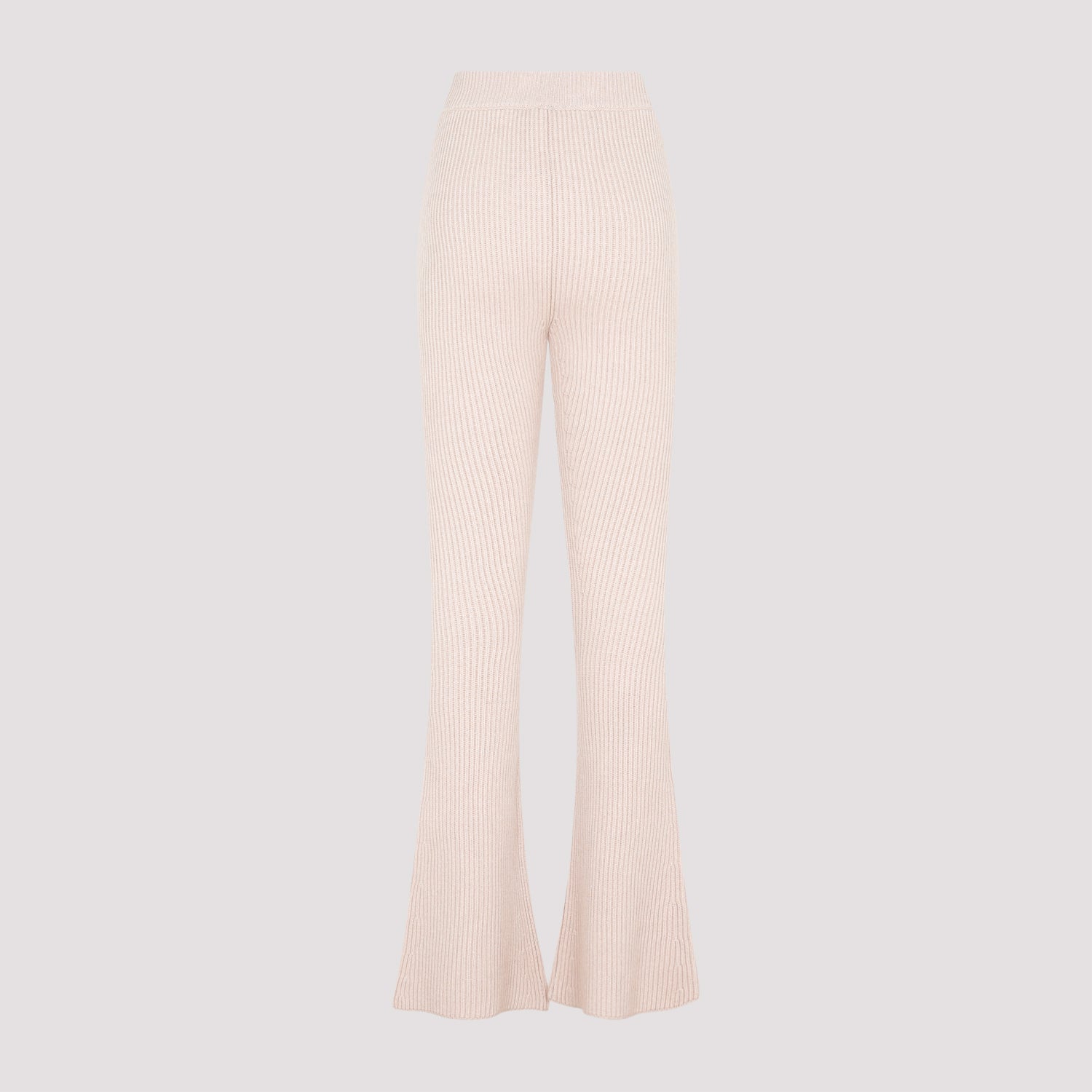 PESERICO Luxurious High-Waisted Fleece Wool Bell-Bottom Pants