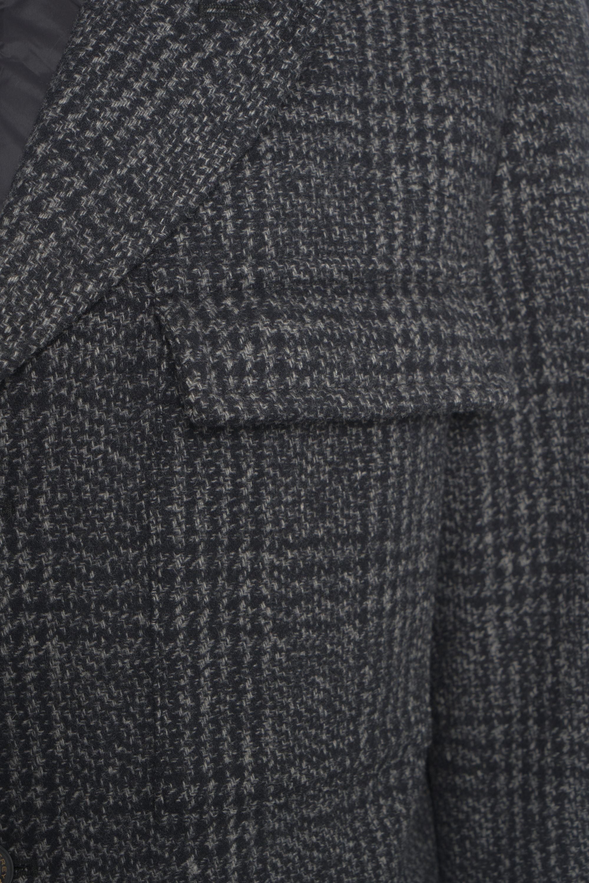 PEUTEREY Men's Glencheck Jacket with Removable Bib