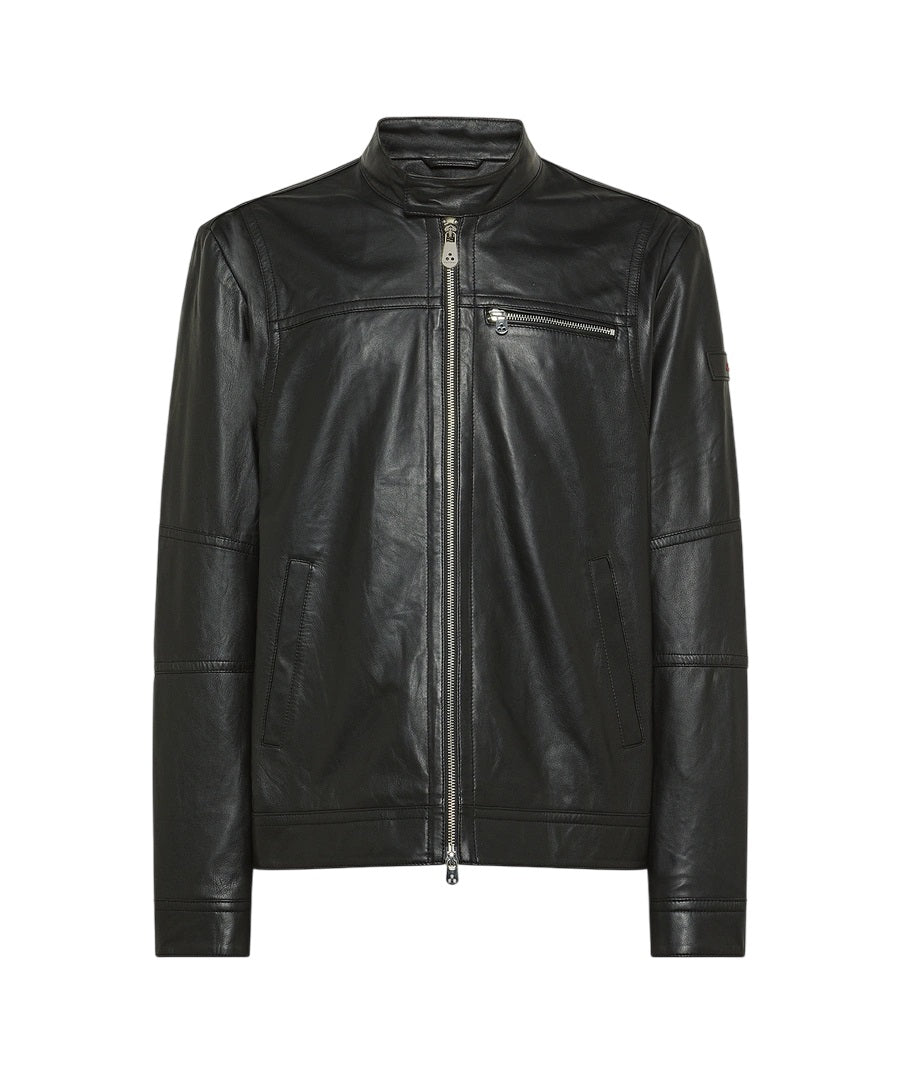 PEUTEREY Slim-Fit Mini Biker Jacket for Men