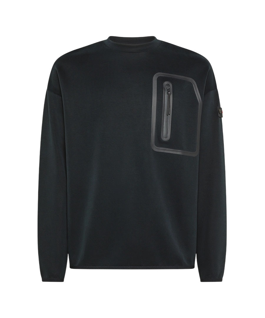 PEUTEREY Men's Mini Scuba Sweatshirt with Zipped Pocket