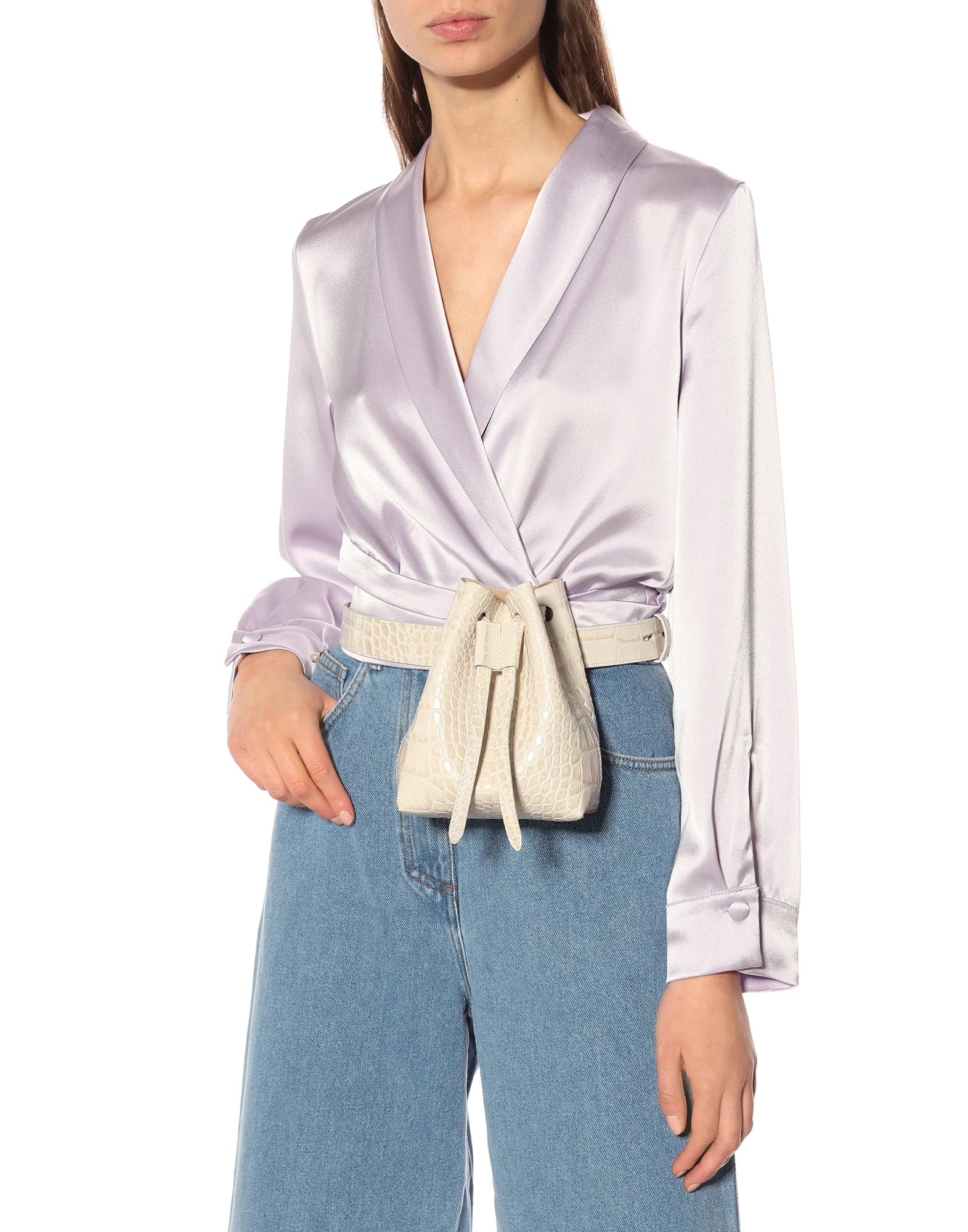 NANUSHKA Mini Convertible Bucket Handbag 17X13X8 CM