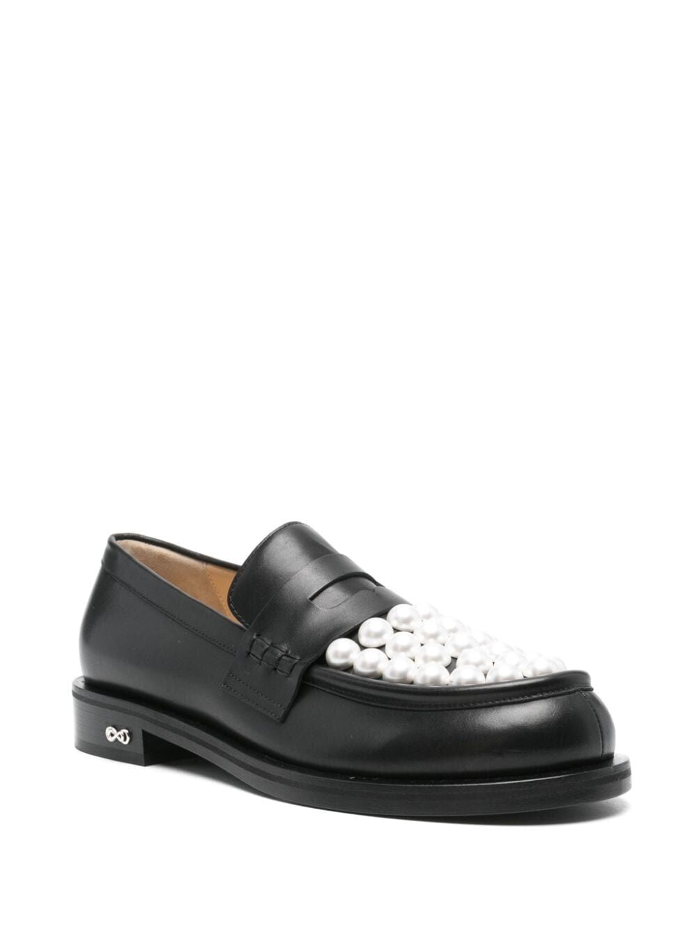 MACH & MACH Bicolour Pearl Loafers