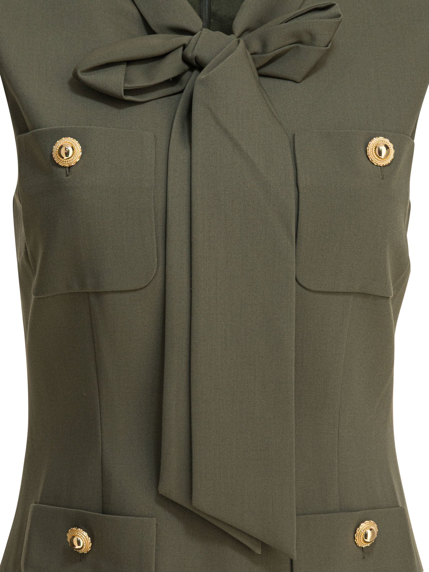 SELF-PORTRAIT Slim Fit Twill Mini Dress - Size 6