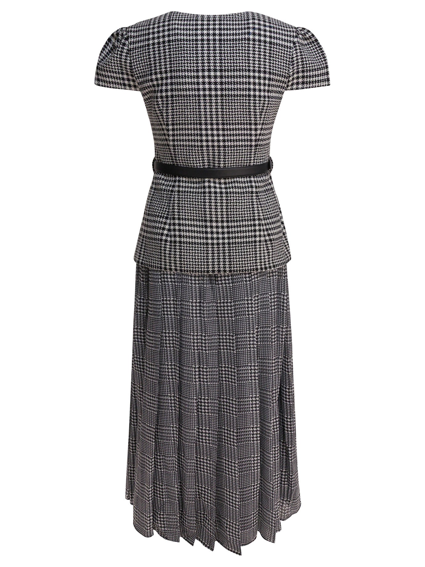 SELF-PORTRAIT Houndstooth Tailored Midi Dress