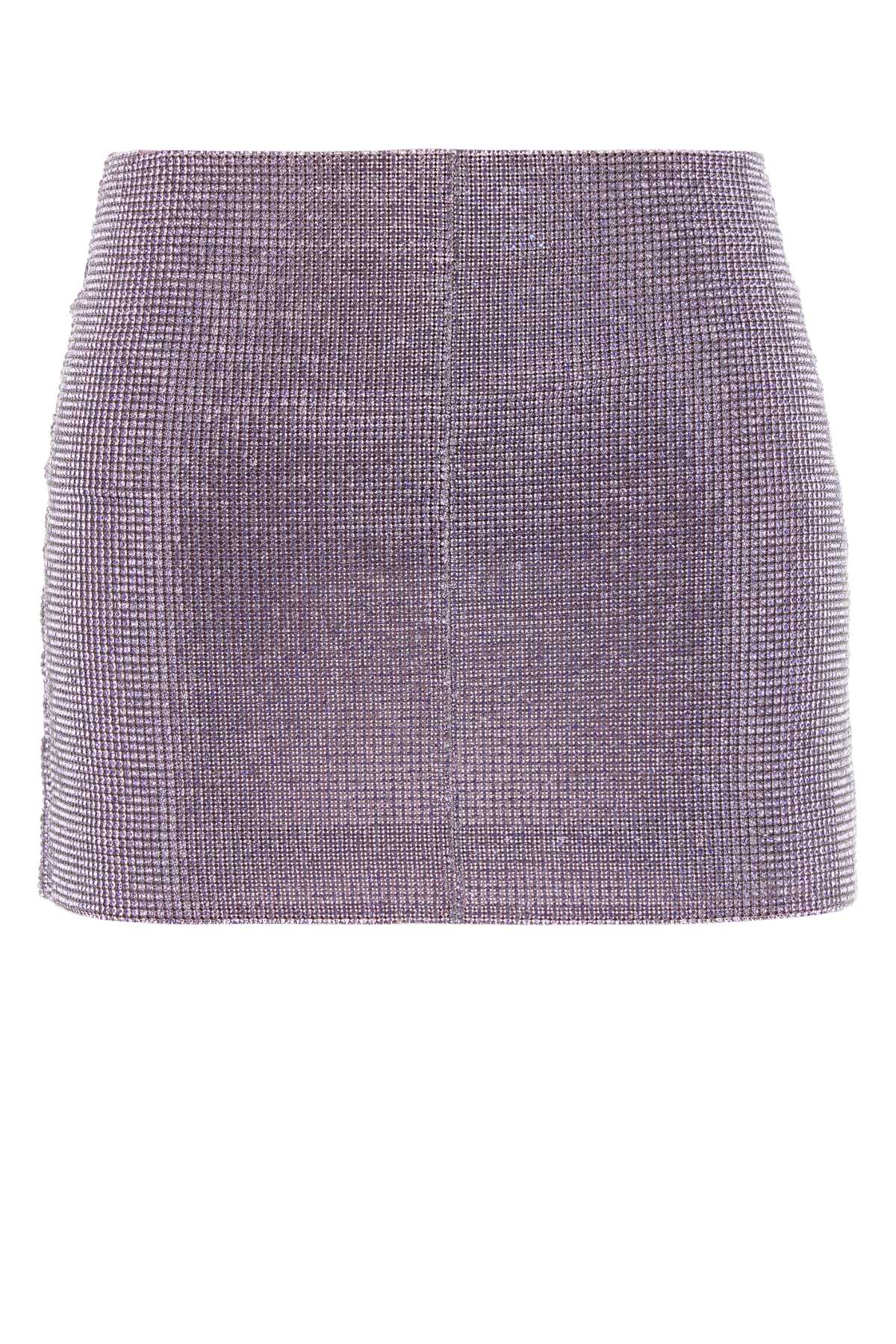 SELF-PORTRAIT Metal Mesh Mini Skirt - Size 6 UK