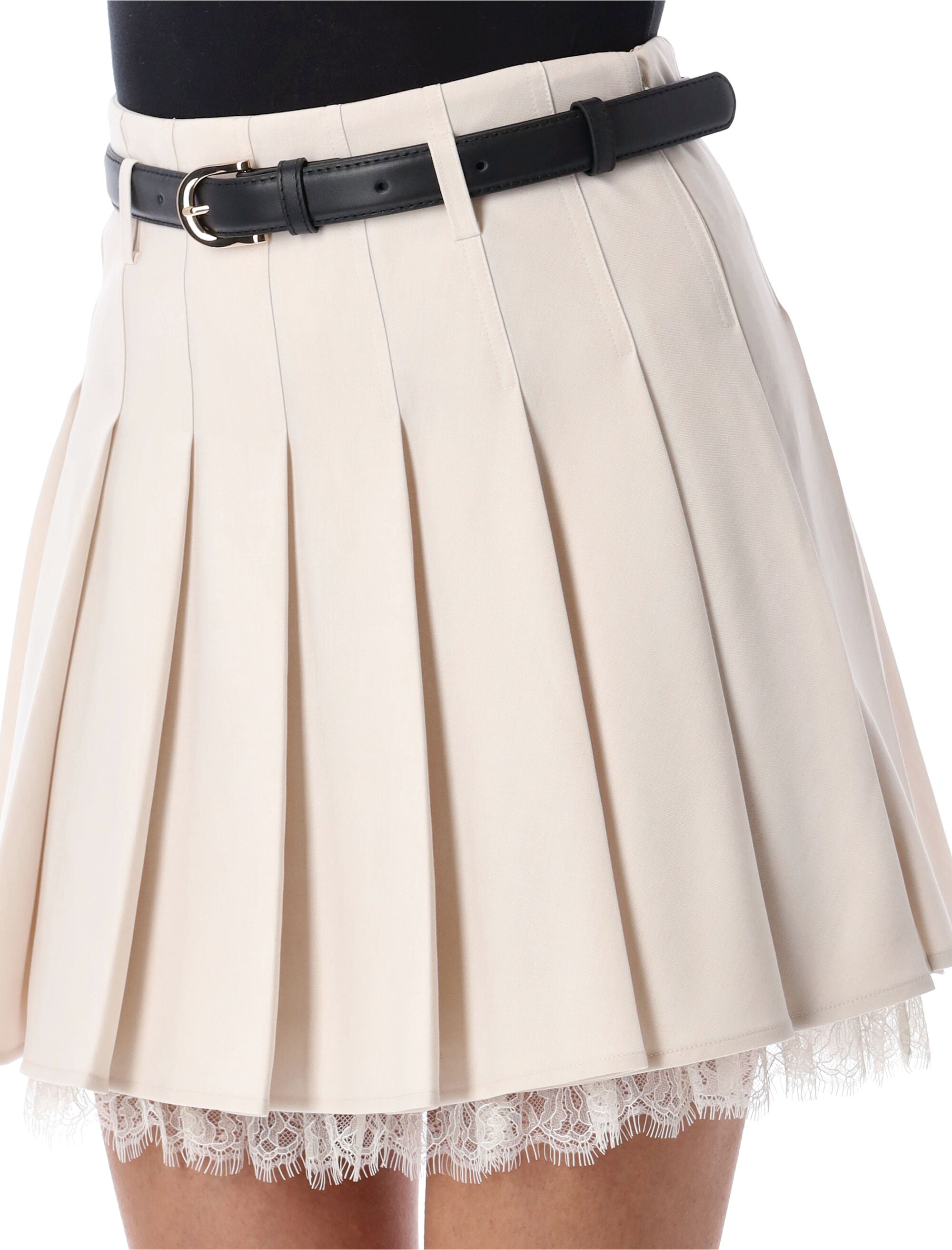 SELF-PORTRAIT Pleated Mini Skirt