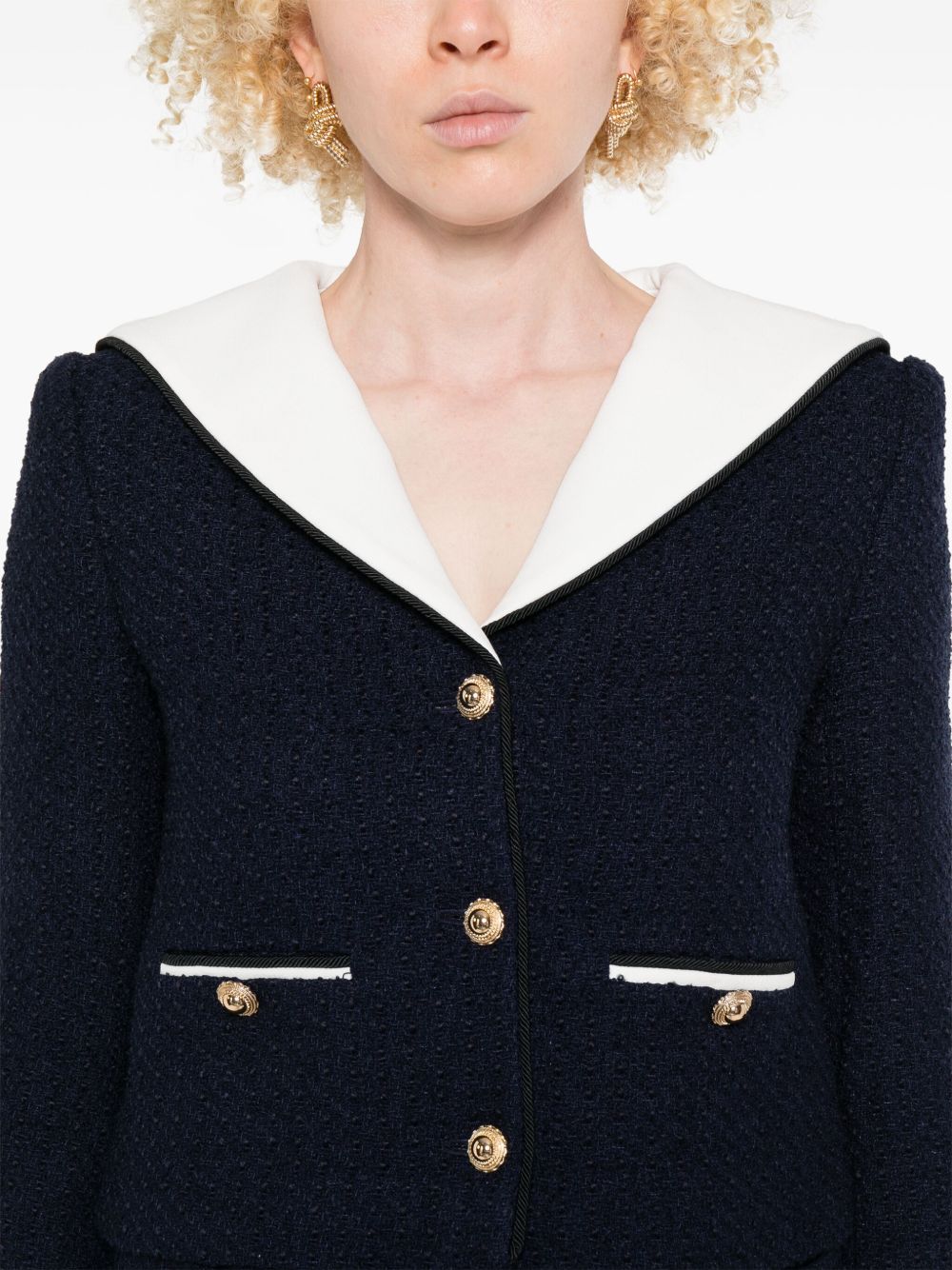 SELF-PORTRAIT Bouclé Short Jacket for Women