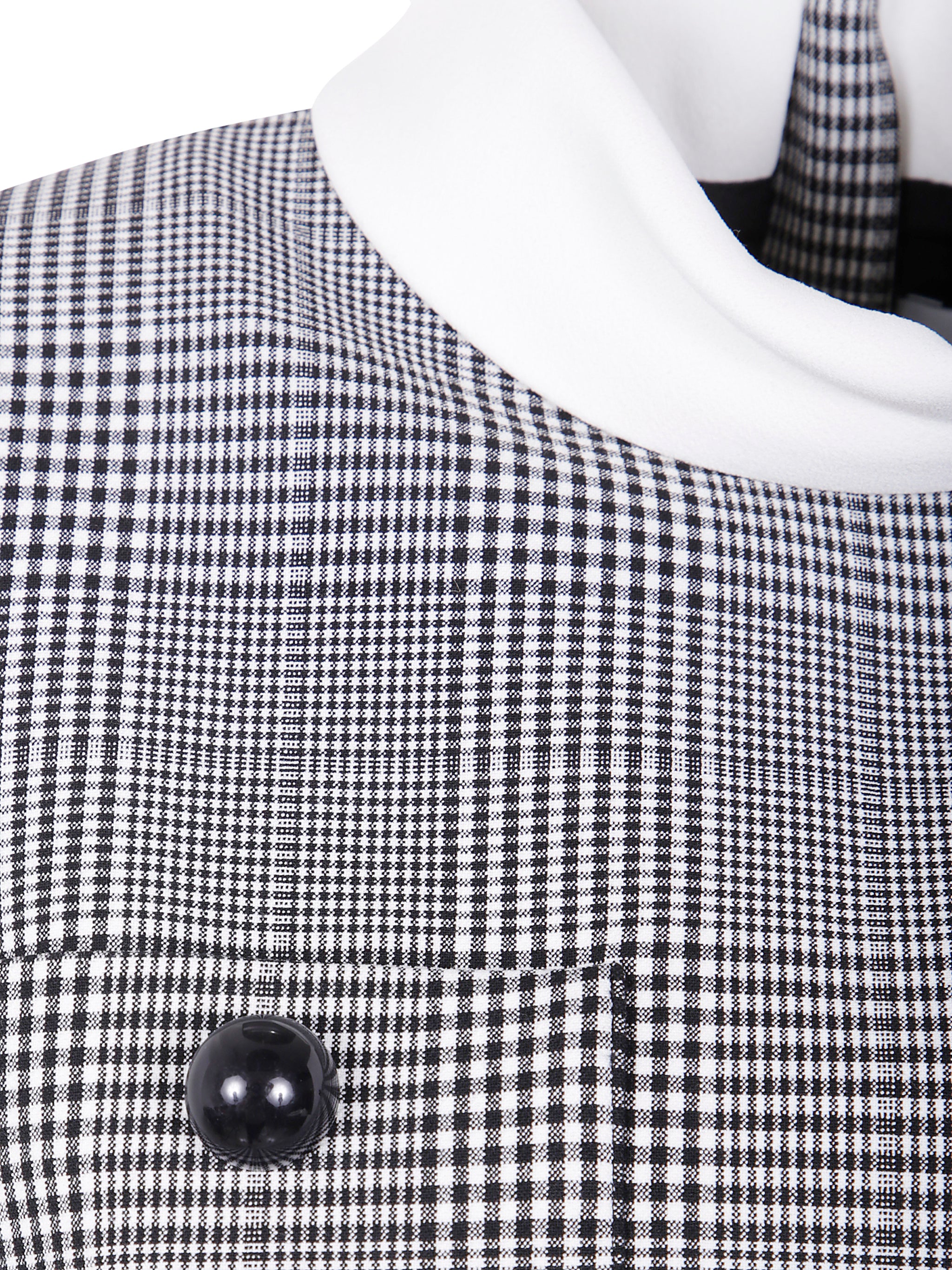 SELF-PORTRAIT Prince of Wales Check Top - Women’s FW25