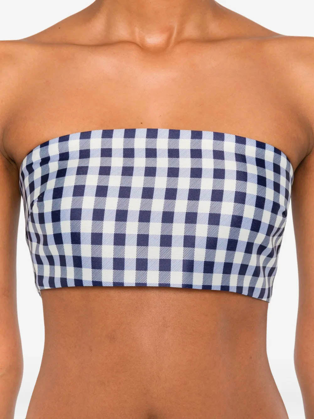 SELF-PORTRAIT Mini Gingham Bandeau Top - Size 6