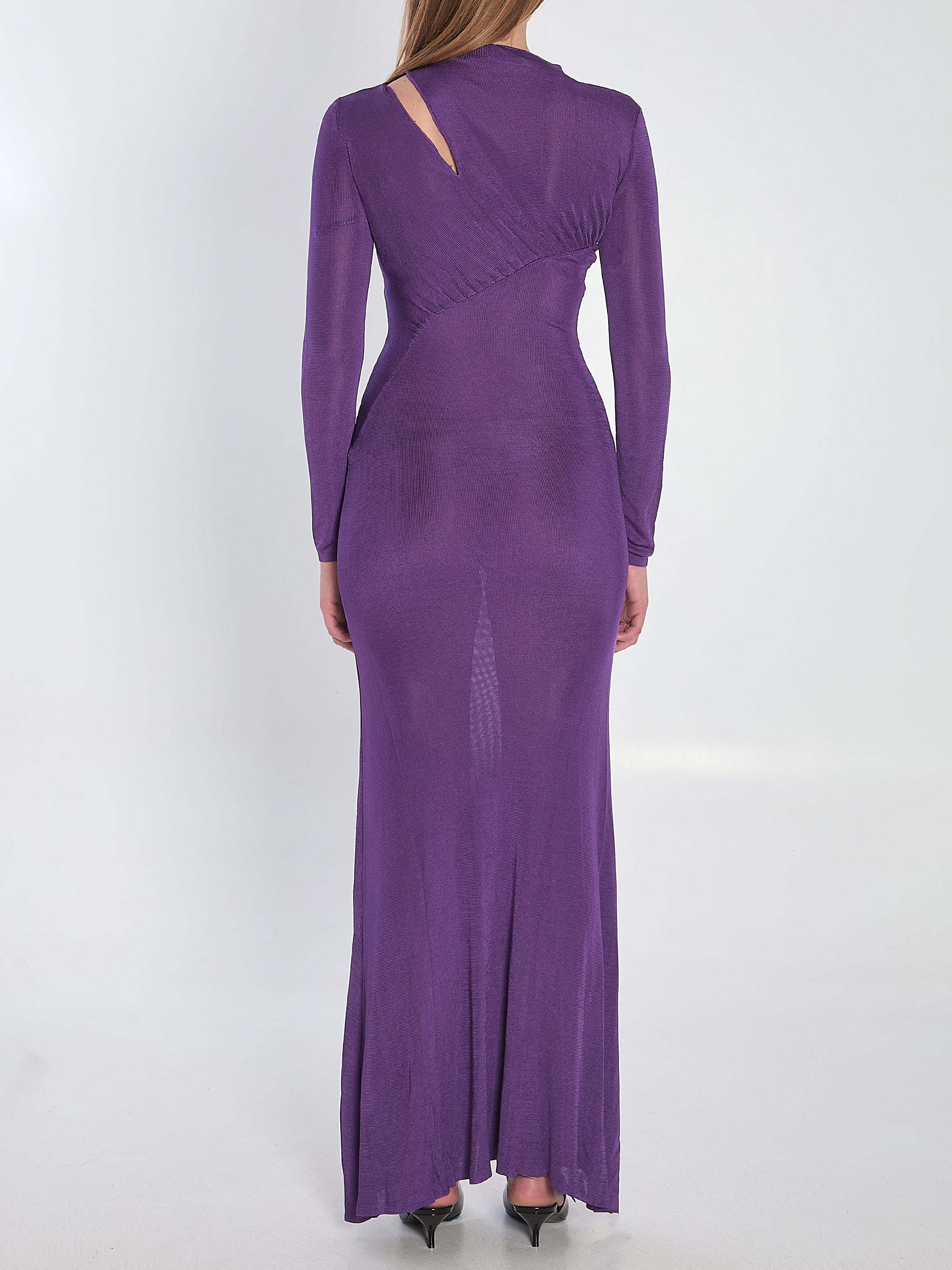 SELF-PORTRAIT Viscose Knit Maxi Dress - Size S