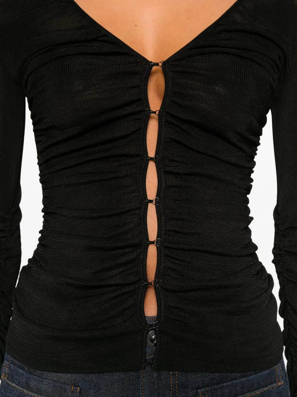 SELF-PORTRAIT Women's V-Neck Knit Top Size 6