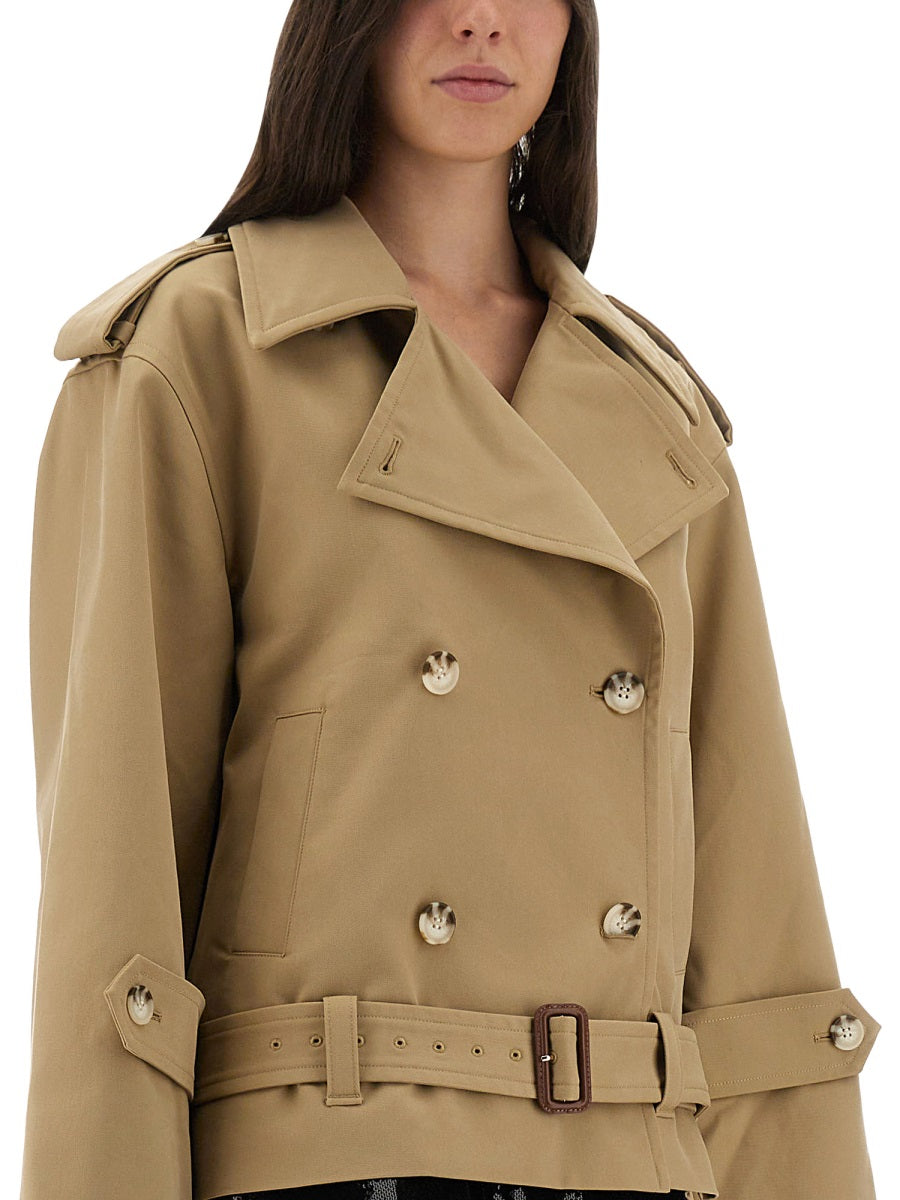 SELF-PORTRAIT Trench Jacket (Size 6 UK) - Timeless Elegance for Women