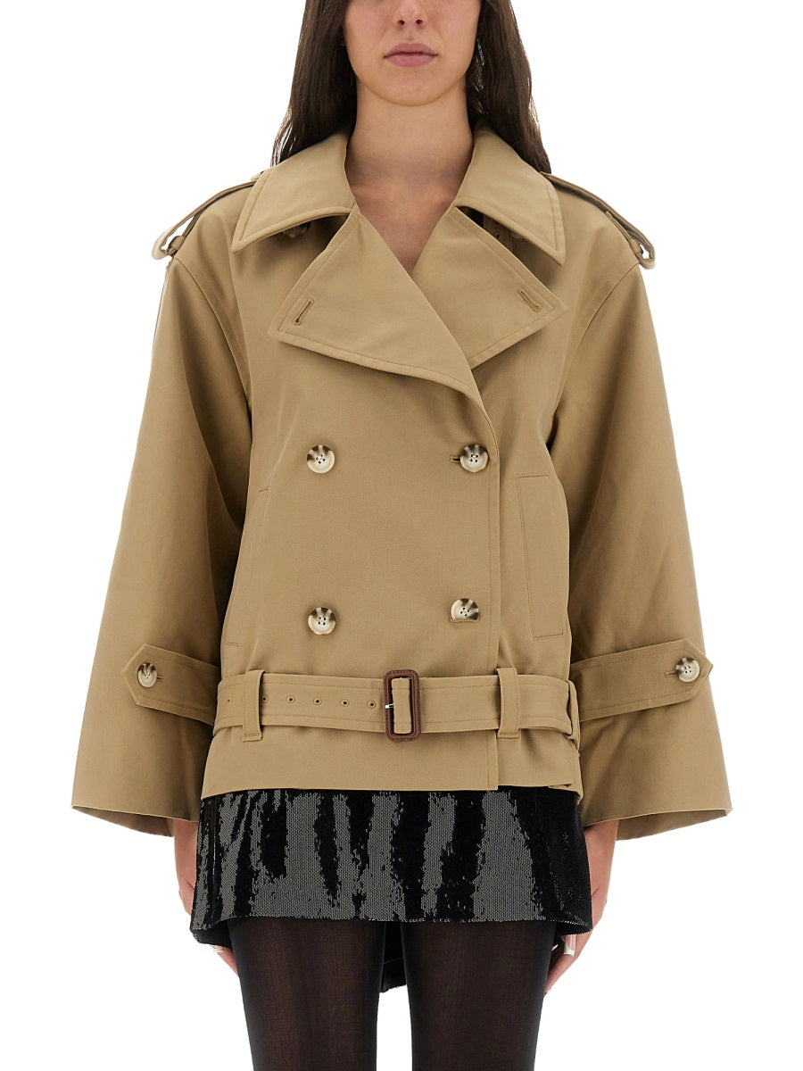 SELF-PORTRAIT Trench Jacket (Size 6 UK) - Timeless Elegance for Women