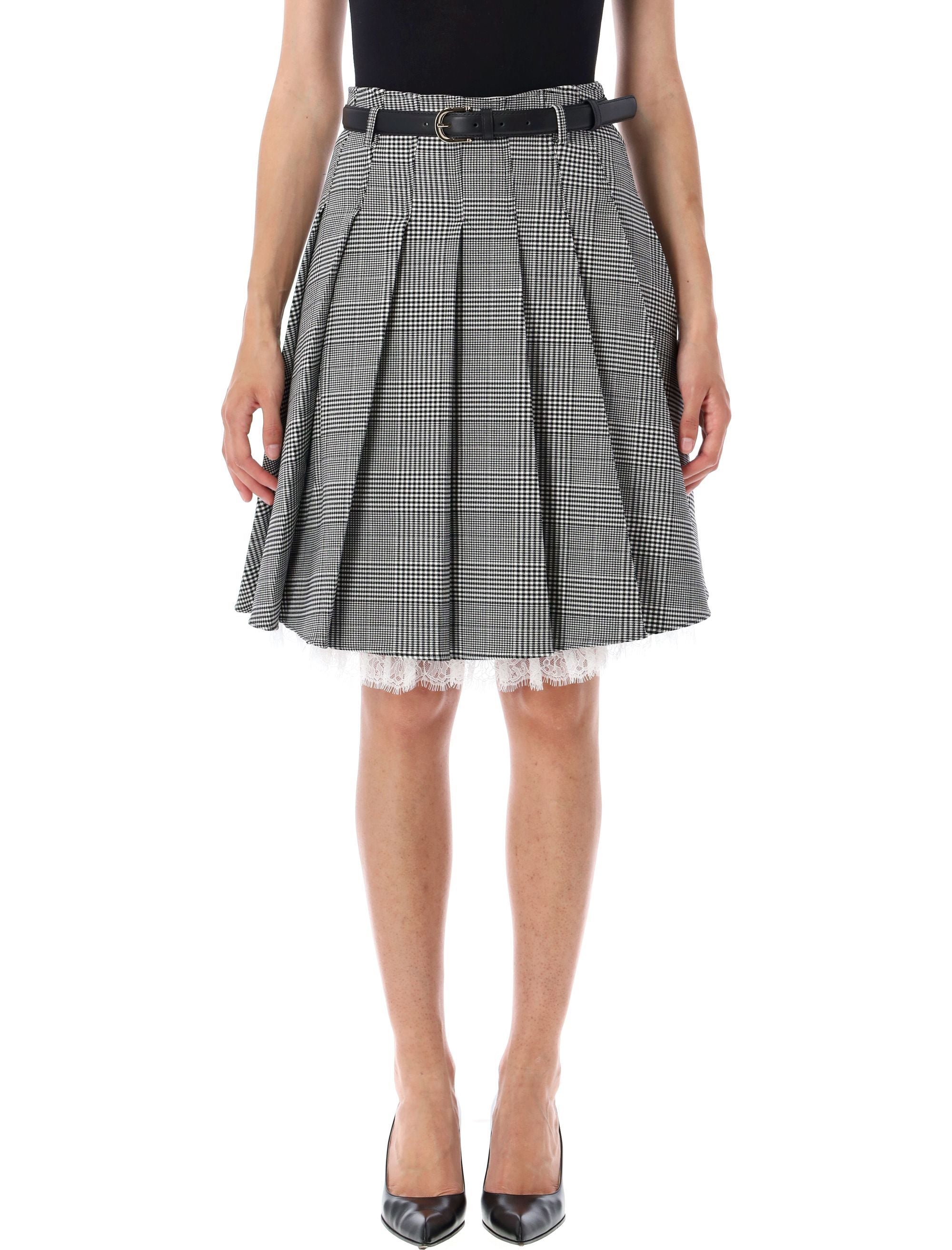 SELF-PORTRAIT Pleated Midi Skirt