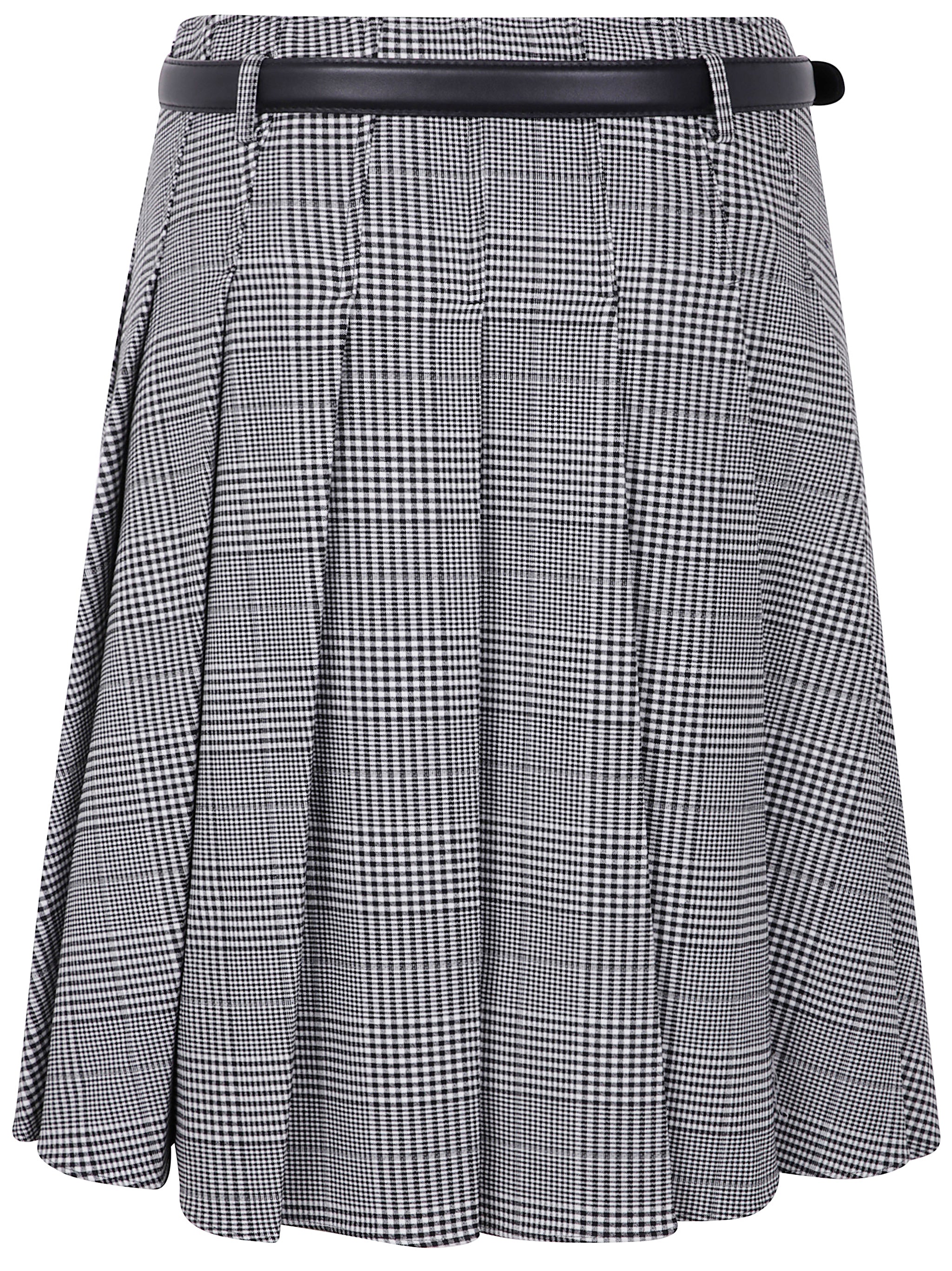 SELF-PORTRAIT Prince of Wales Check Pleated Midi Skirt