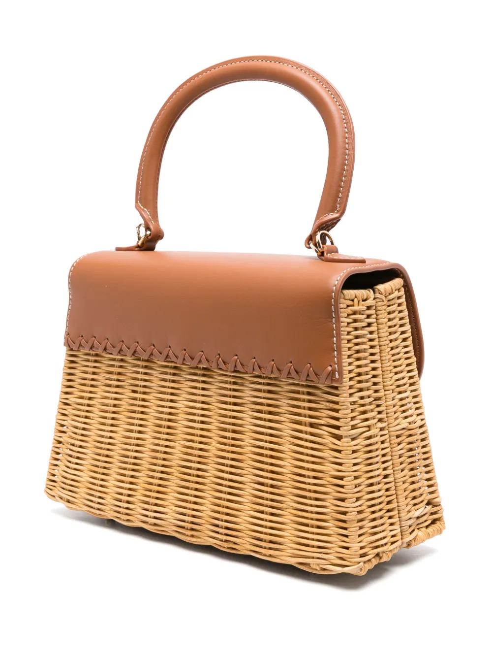 SELF-PORTRAIT Rattan Mini Bow Handbag - Elevate Your Style