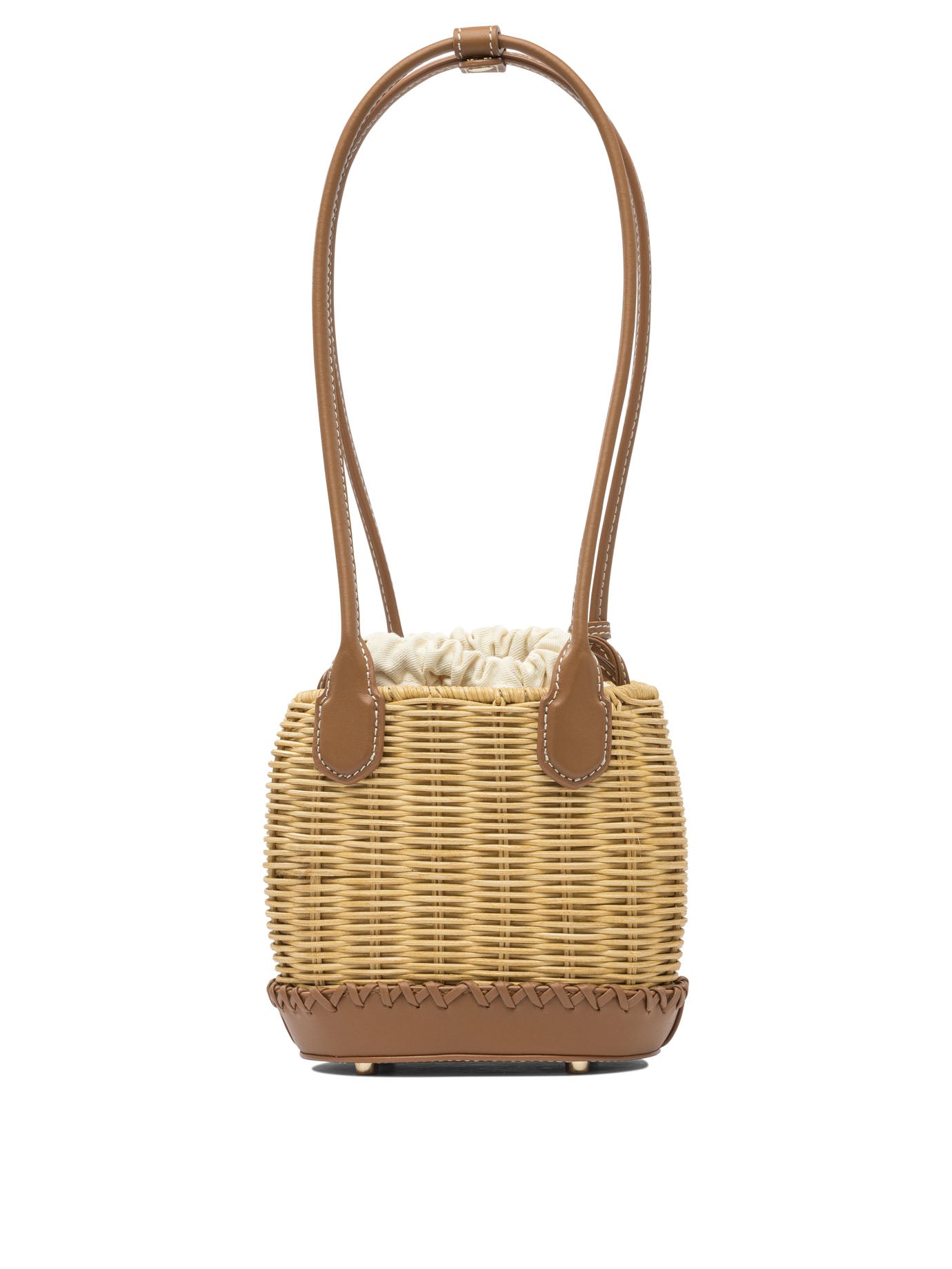 SELF-PORTRAIT Mini Rattan Shoulder Handbag 14x10x14 CM
