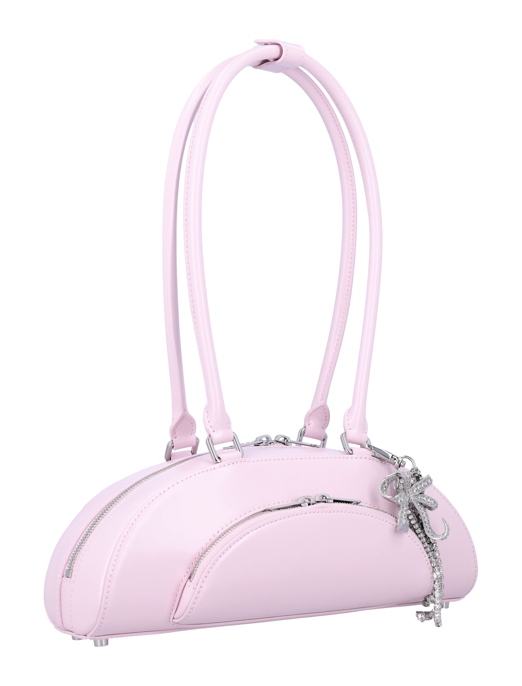 SELF-PORTRAIT Curved Charm Shoulder Handbag - 12 cm Height