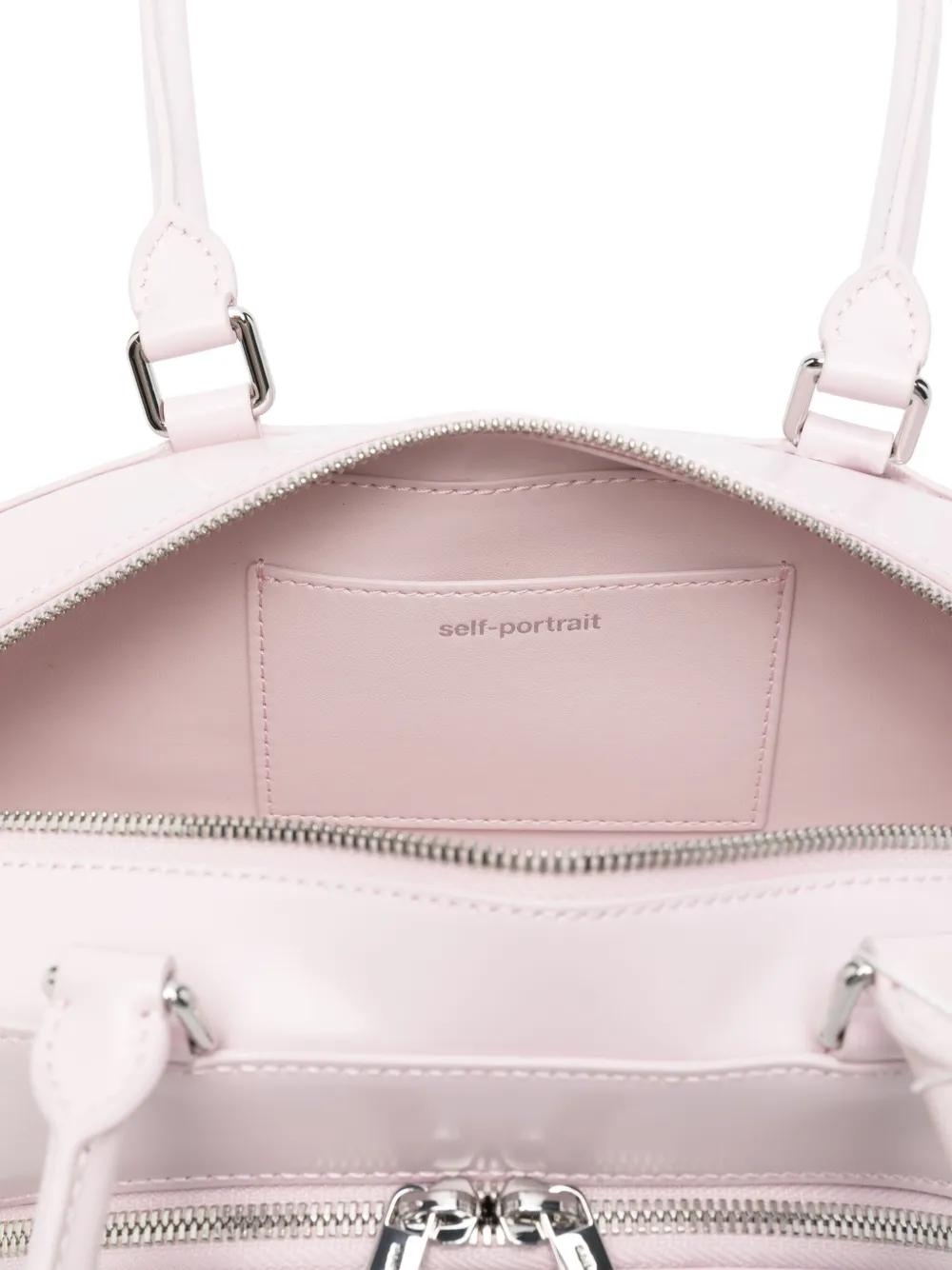 SELF-PORTRAIT Curved Charm Shoulder Mini Handbag
