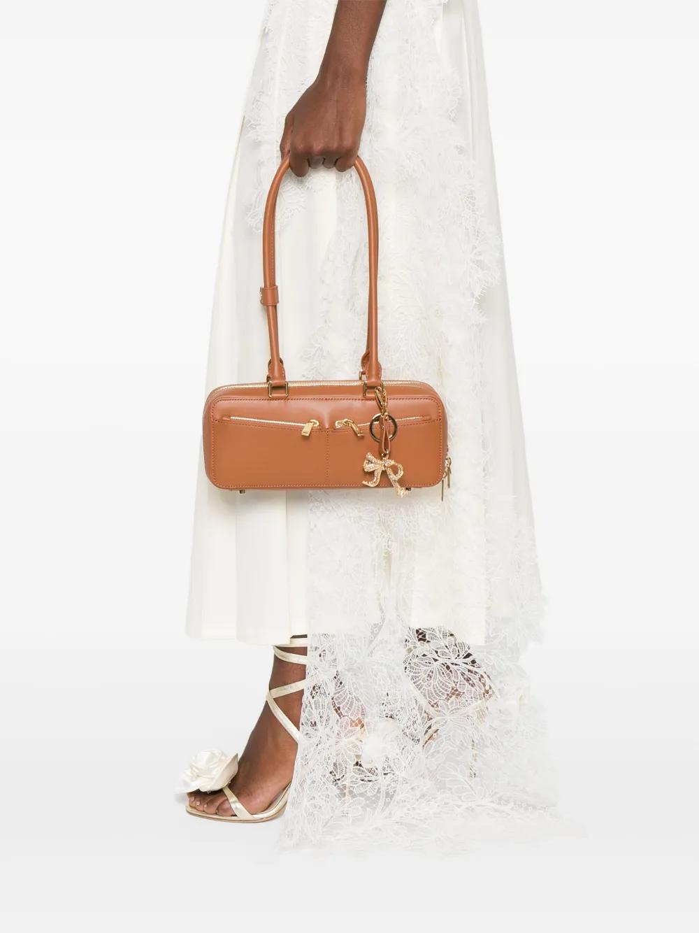 SELF-PORTRAIT Chic Baguette Shoulder Handbag with Charm