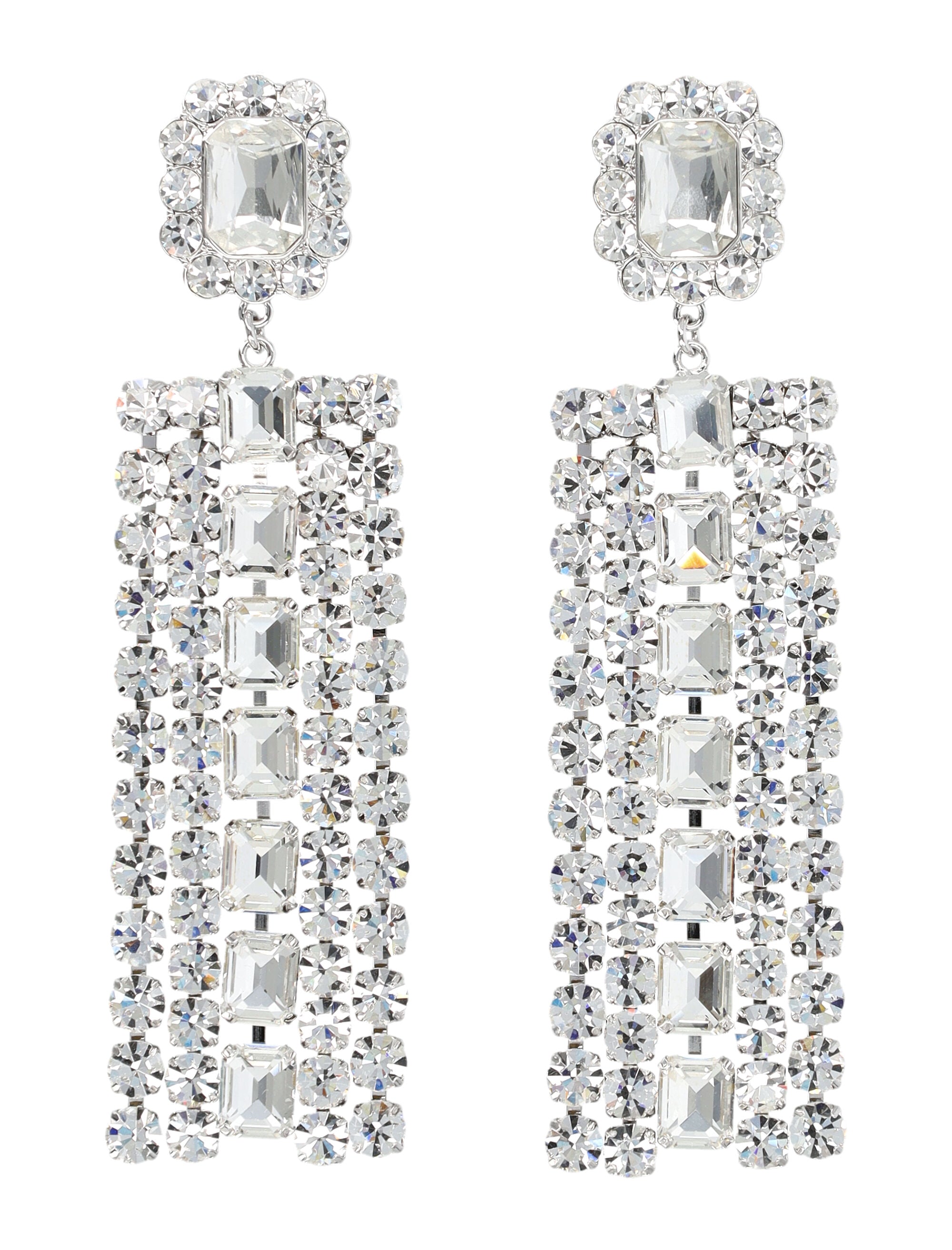 SELF-PORTRAIT Crystal Droplet Mini Earrings