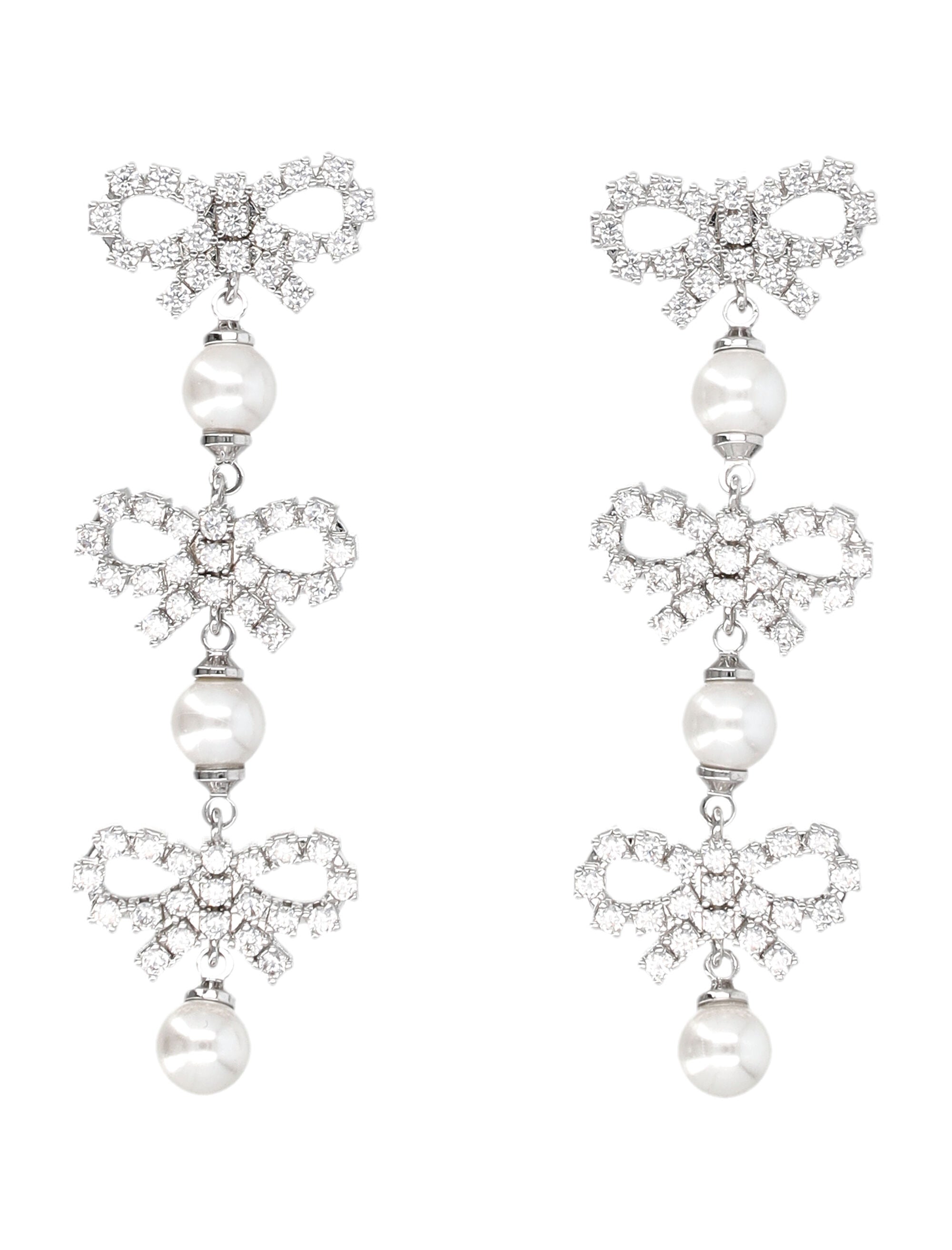 SELF-PORTRAIT Elegant Silver Earrings for Women