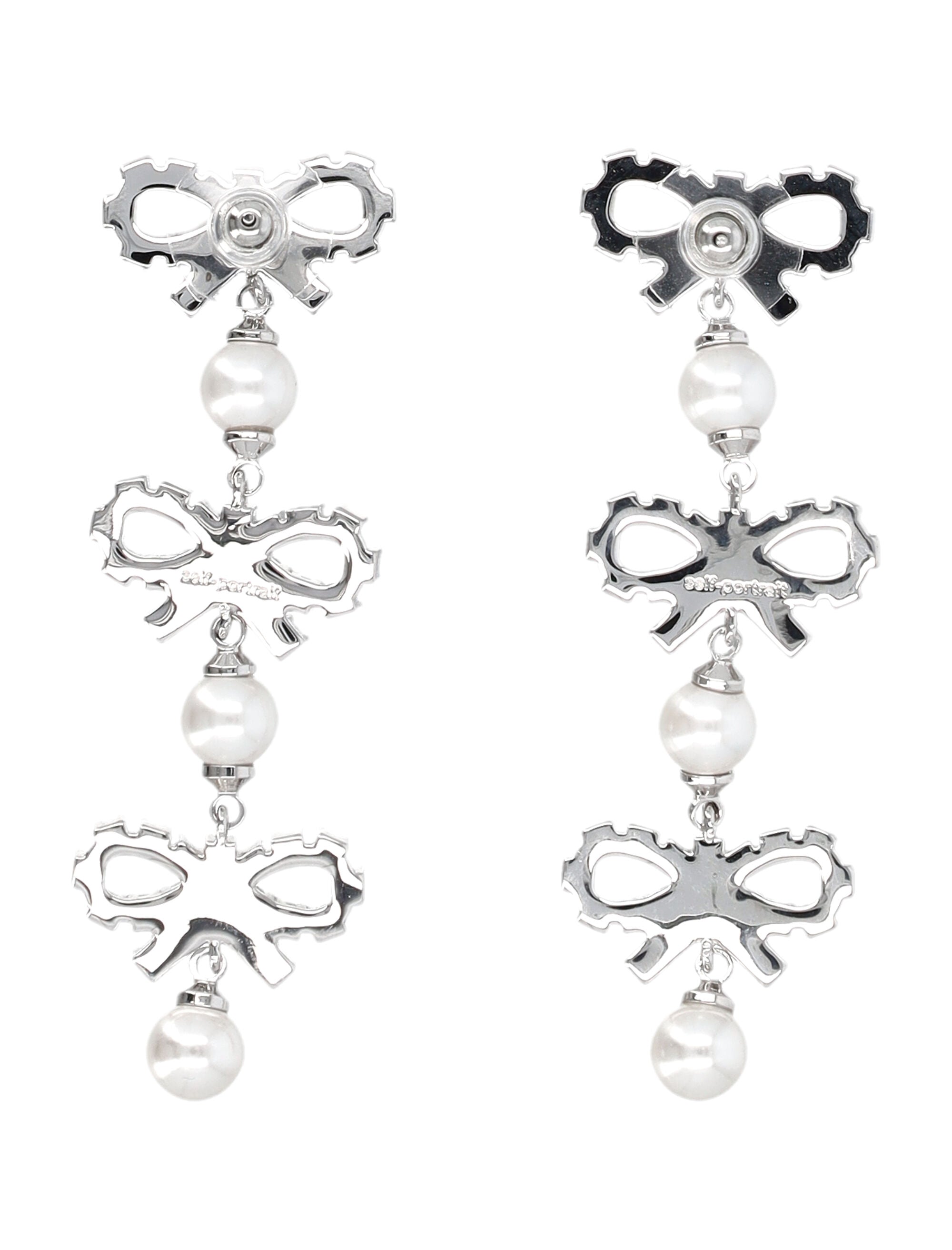 SELF-PORTRAIT Elegant Silver Earrings for Women