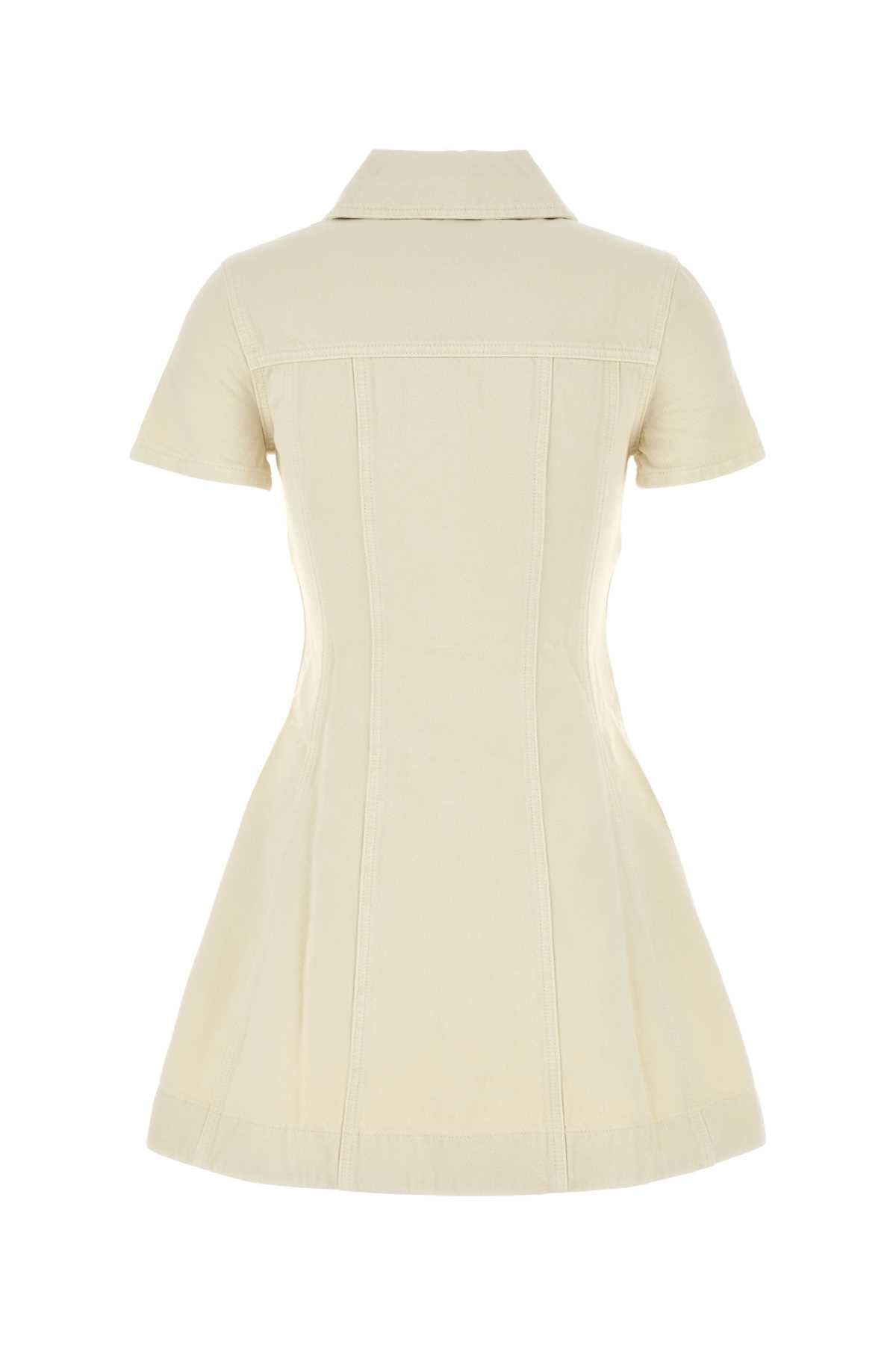 SELF-PORTRAIT Chic Denim Dress with Four Front Flap Pockets