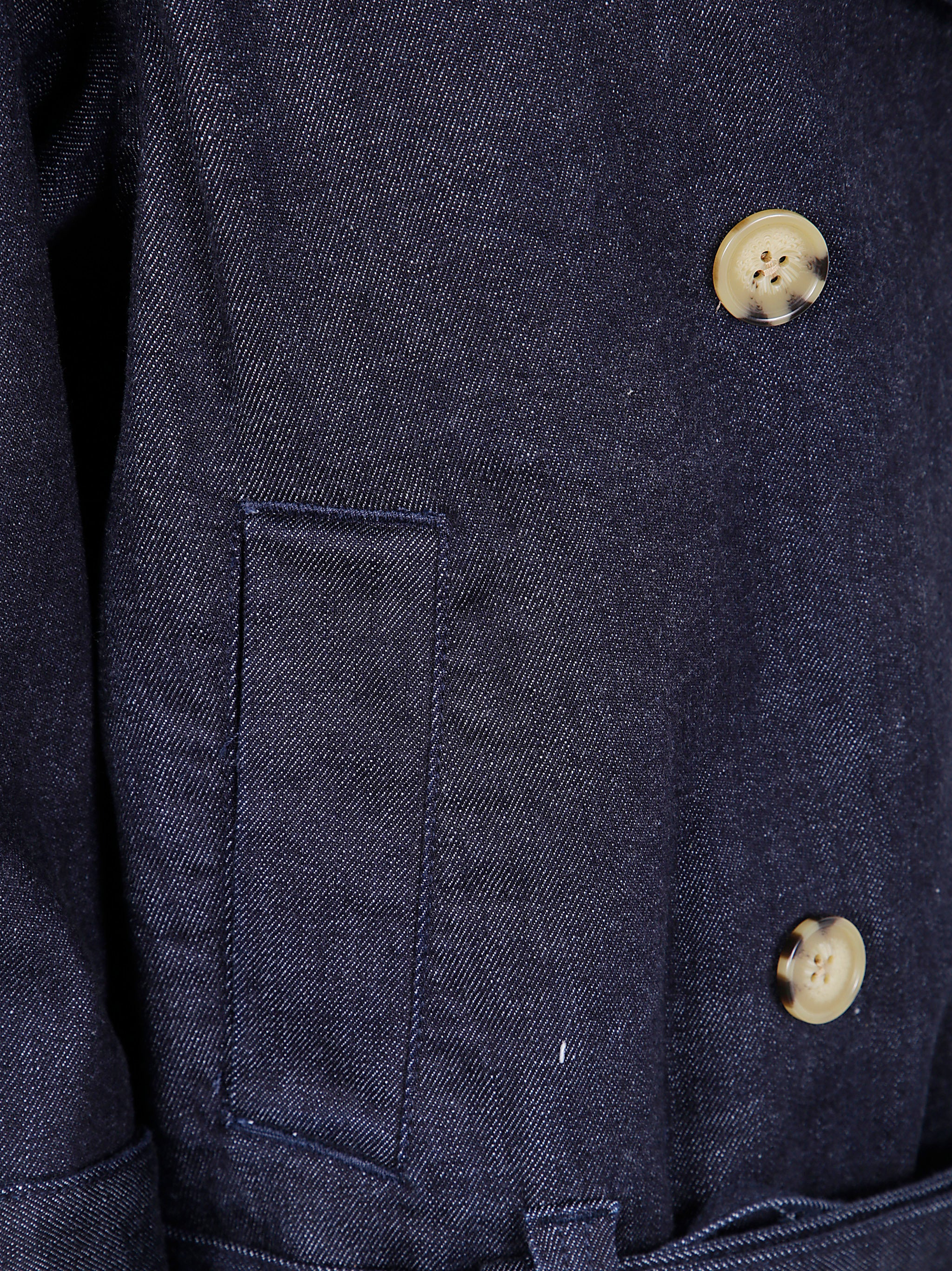 SELF-PORTRAIT Women's Denim Trench Jacket