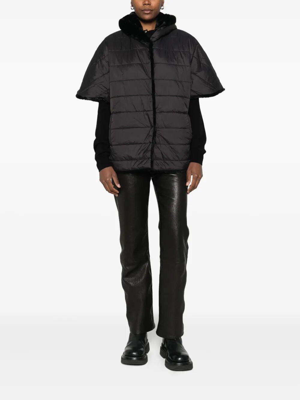 BLUGIRL Hooded Doubleface Cape