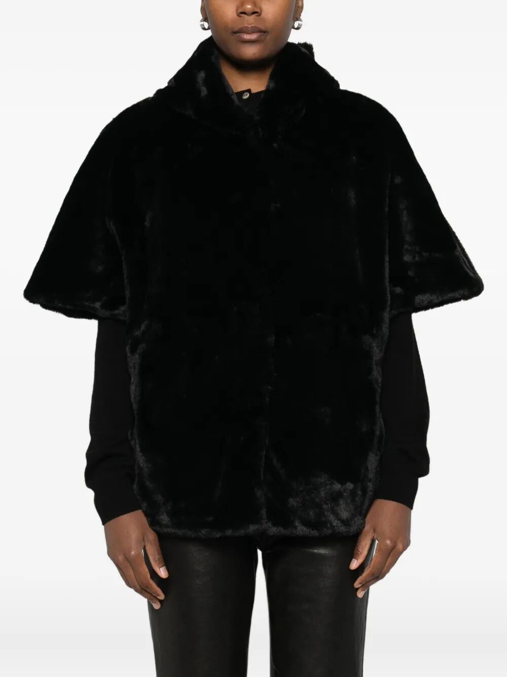 BLUGIRL Hooded Doubleface Cape