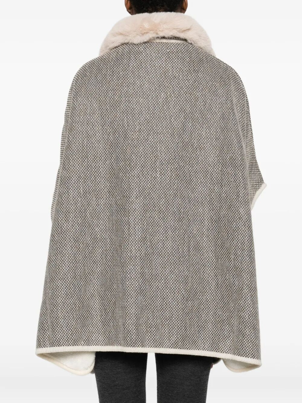 BLUGIRL Fur Edge Cape for Women - Fall/Winter 2025